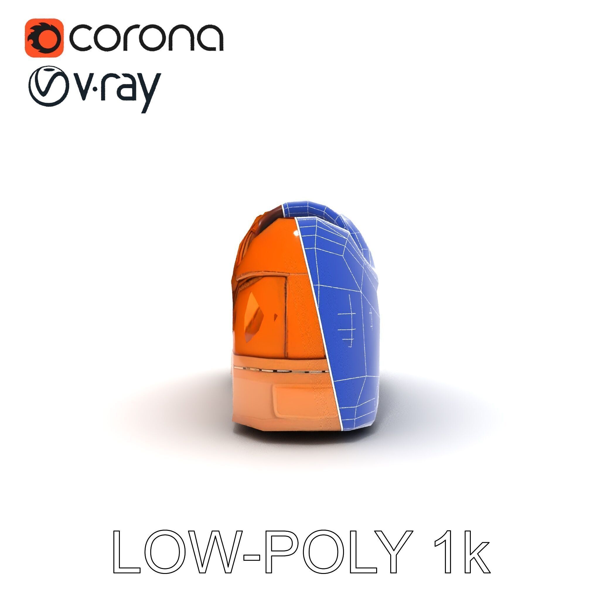 Stylish Leather Shoe D Model Pack Low-poly 3D model_7