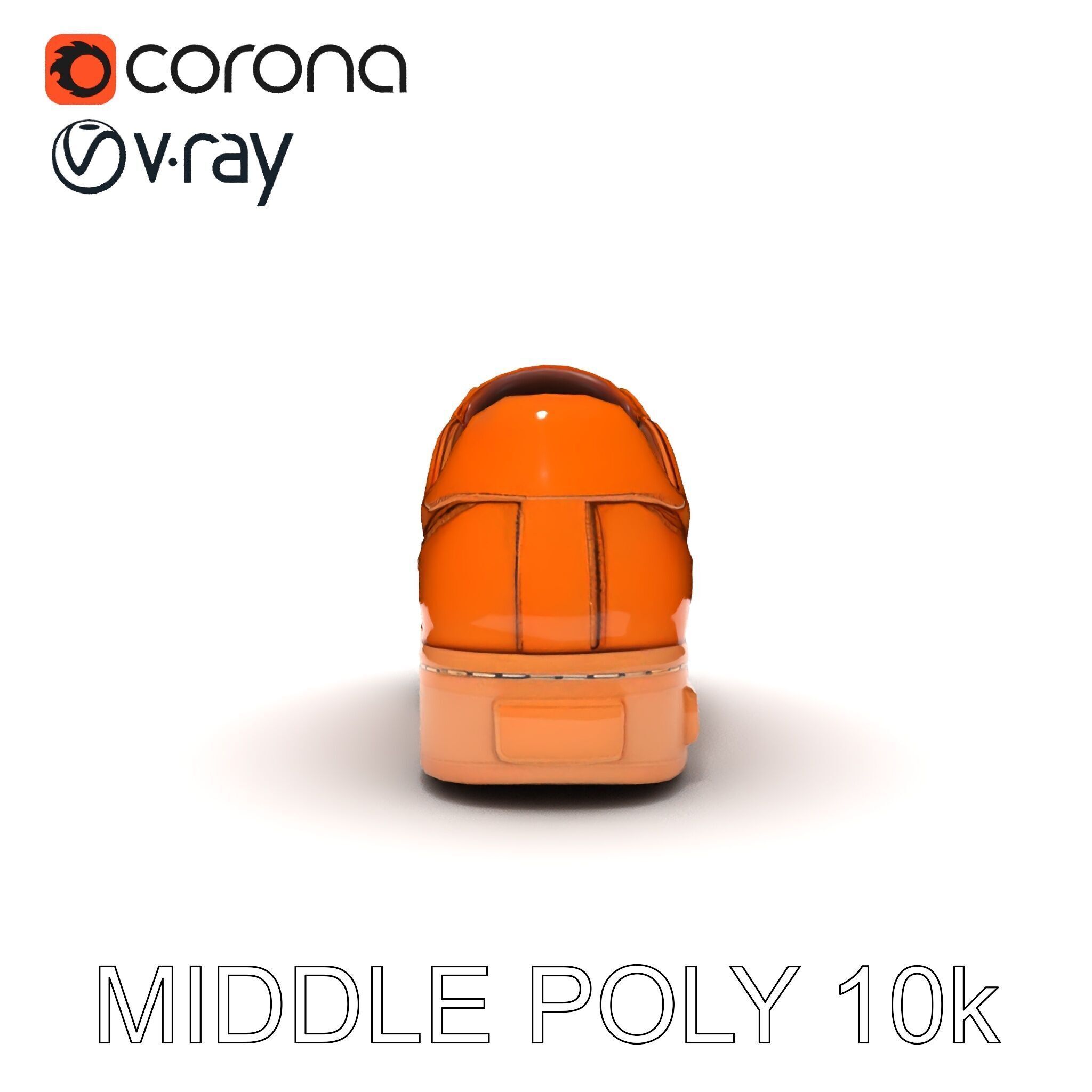 Stylish Leather Shoe D Model Pack Low-poly 3D model_32