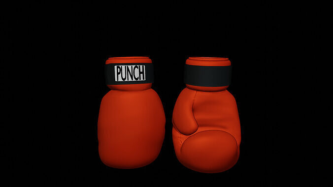 Boxing Glove Vase STL 3D Model for Printing Punch Planter Decor 3D print model
