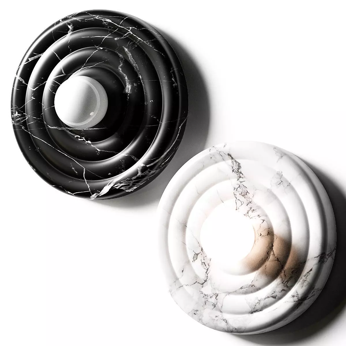 Wabi sabi round wall light 3D model_0