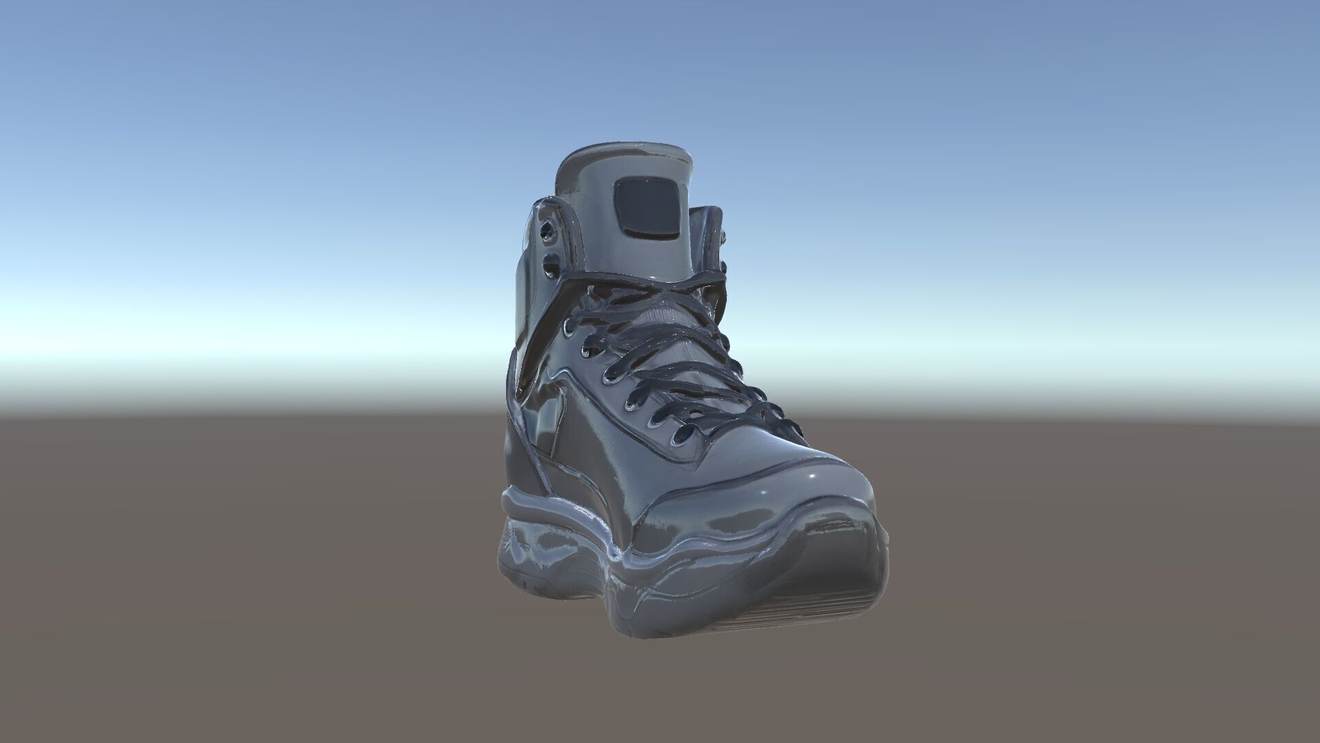 Black Tactical Boot D Model Pack Low-poly 3D model_5