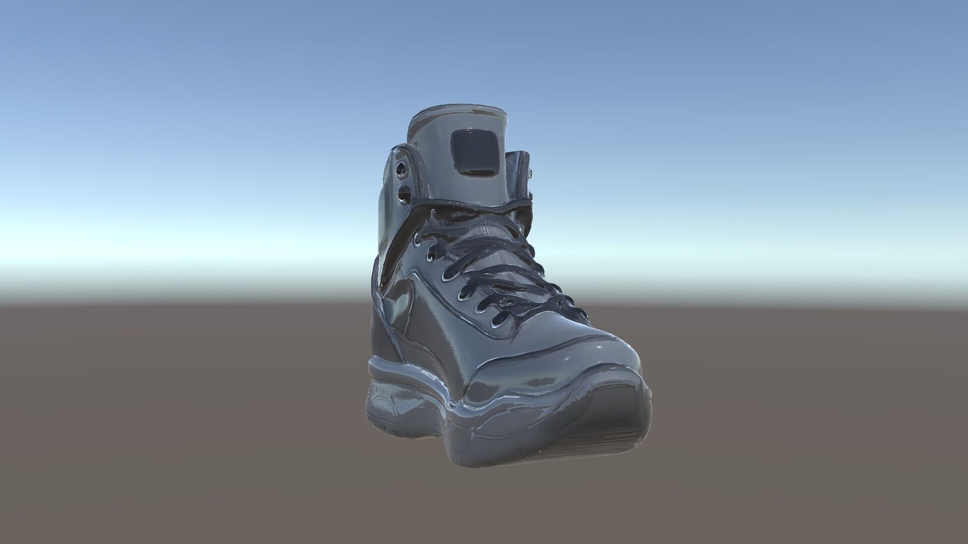 Black Tactical Boot D Model Pack Low-poly 3D model_9
