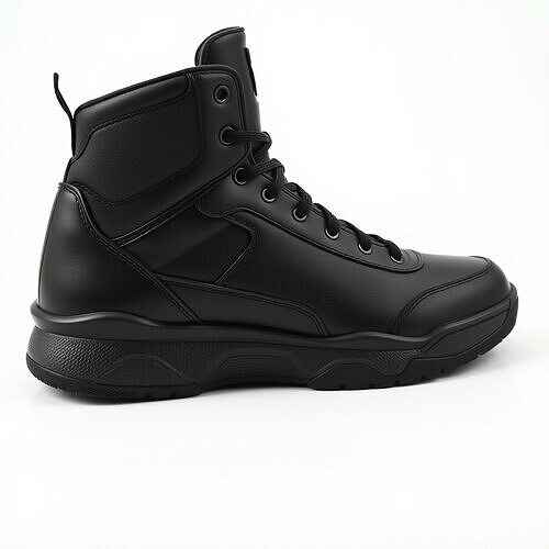 Black Tactical Boot D Model Pack Low-poly 3D model