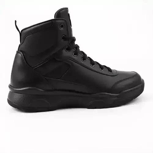 Black Tactical Boot D Model Pack Low-poly 3D model