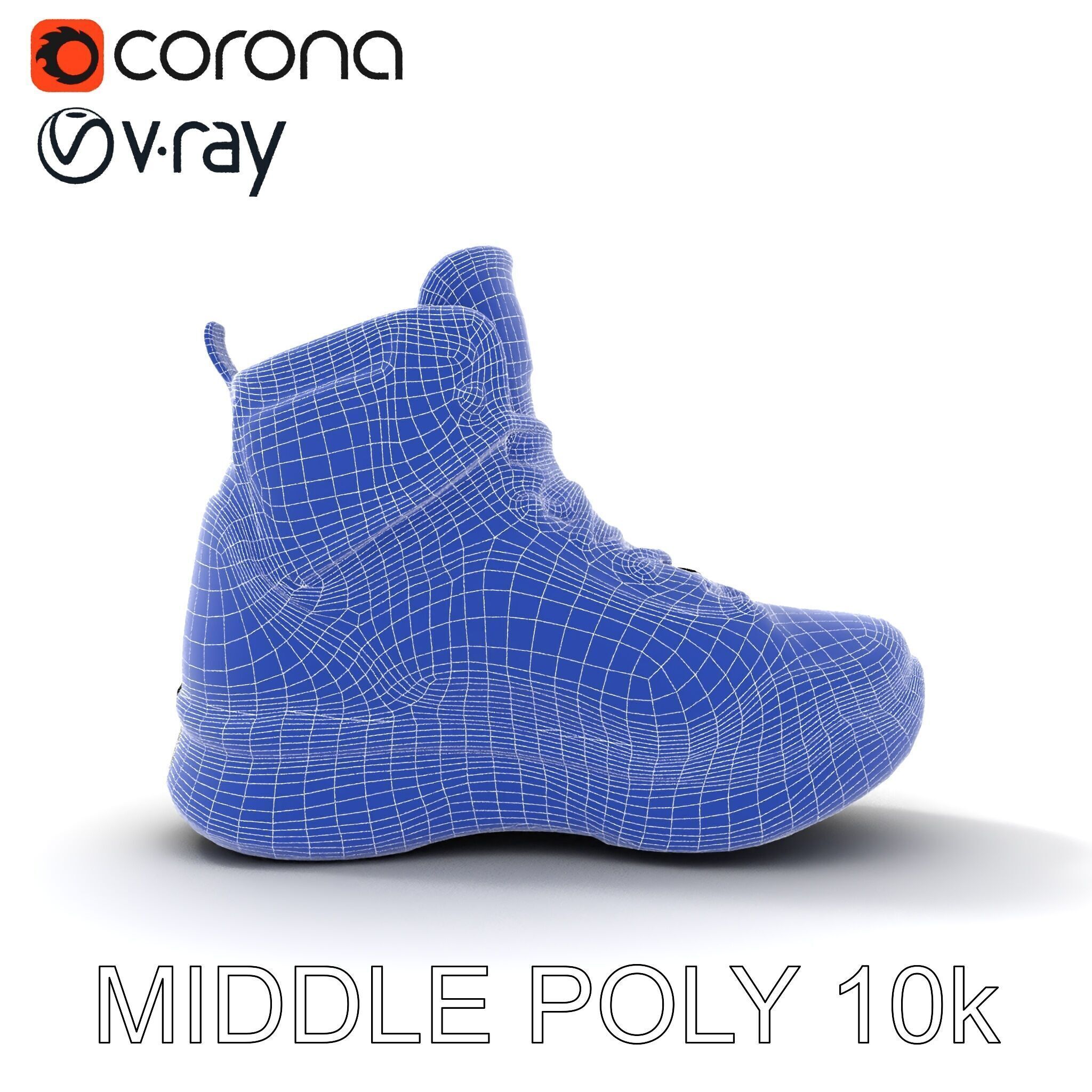 Black Tactical Boot D Model Pack Low-poly 3D model_33