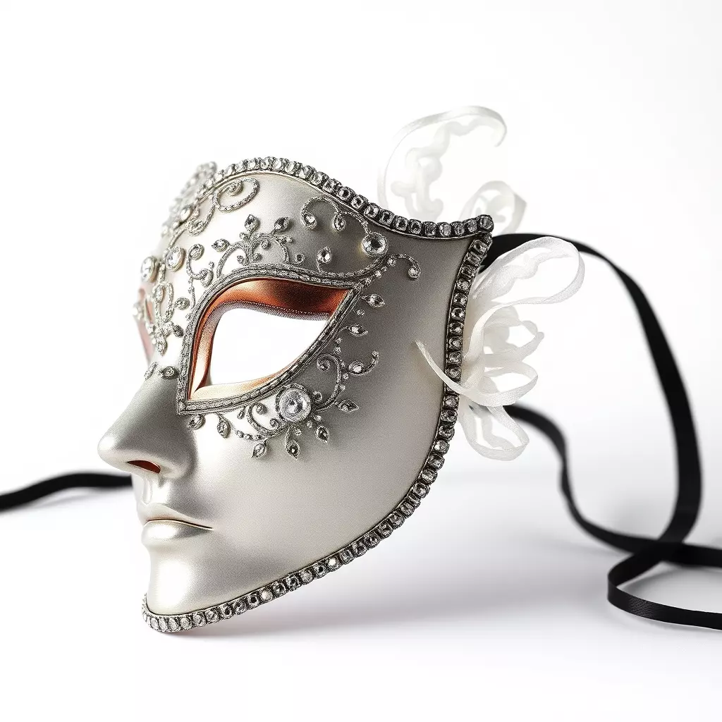 Intricate Venetian Mask Model Pack Low-poly 3D model_0