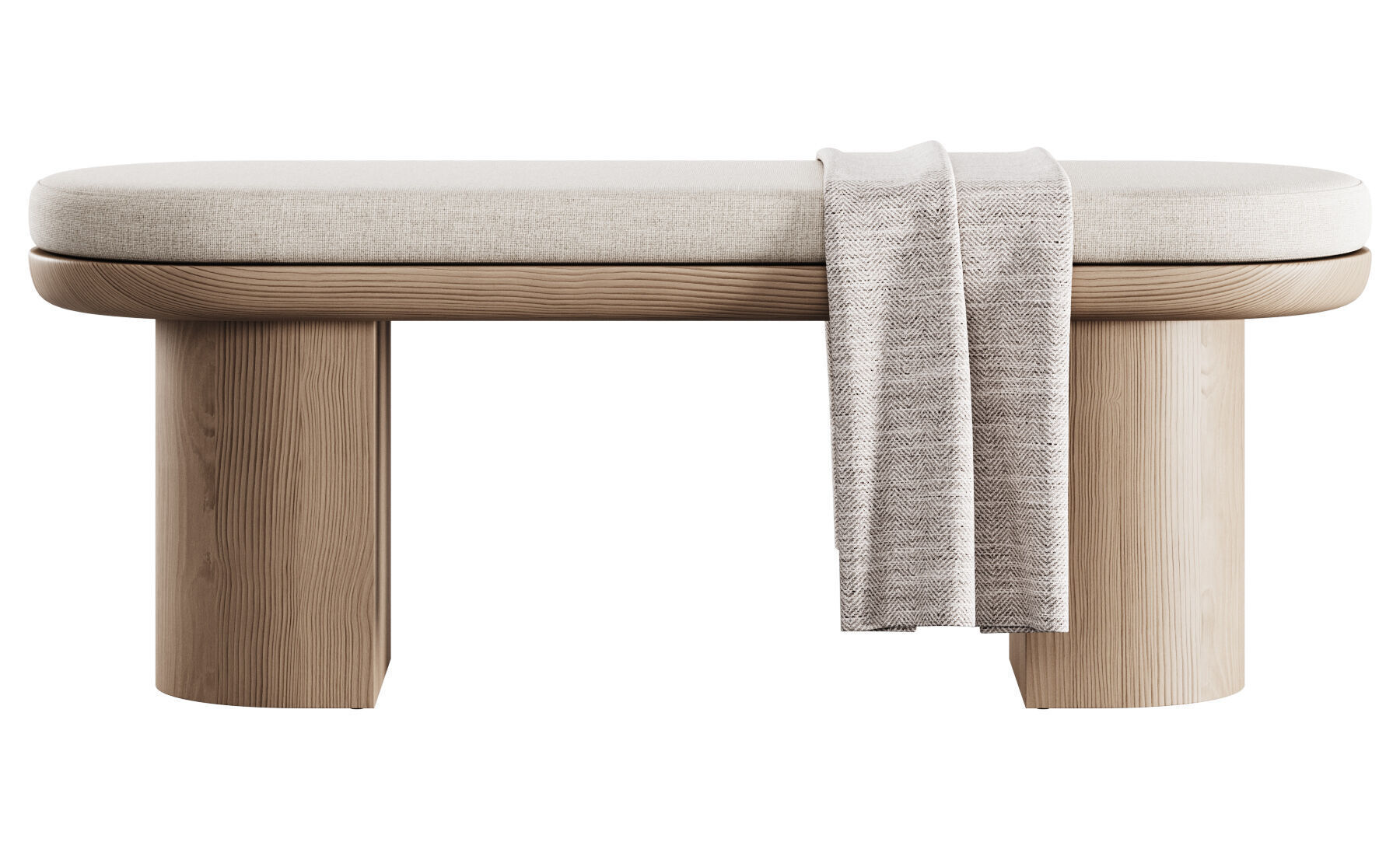 Luna Dining Bench By Cancan 3D model_10