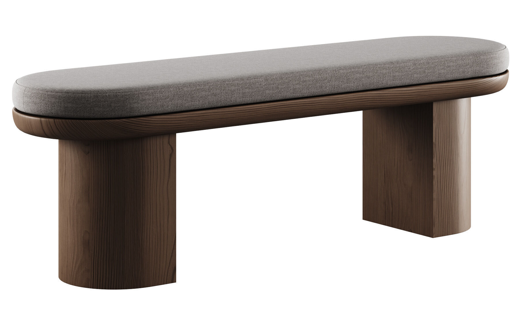 Luna Dining Bench By Cancan 3D model_8