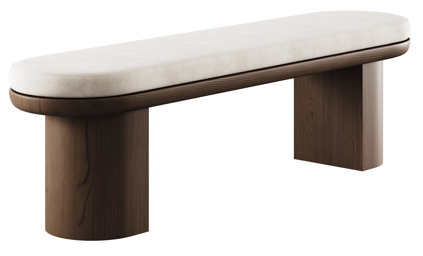 Luna Dining Bench By Cancan 3D model_9