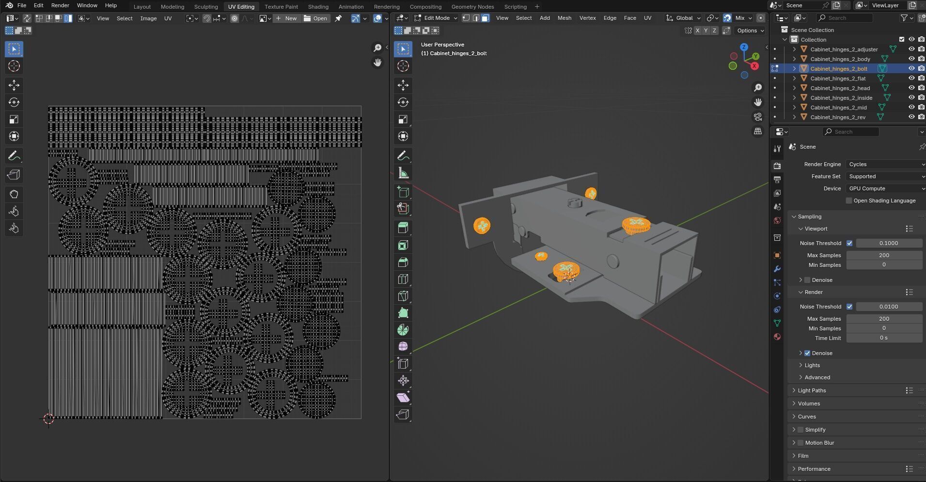 Cabinet Hinges CG2 3D model_17
