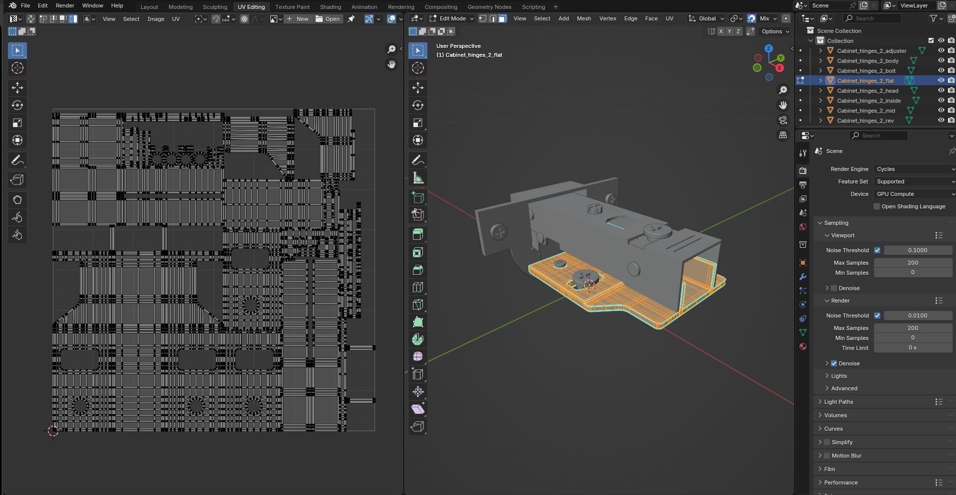 Cabinet Hinges CG2 3D model_16