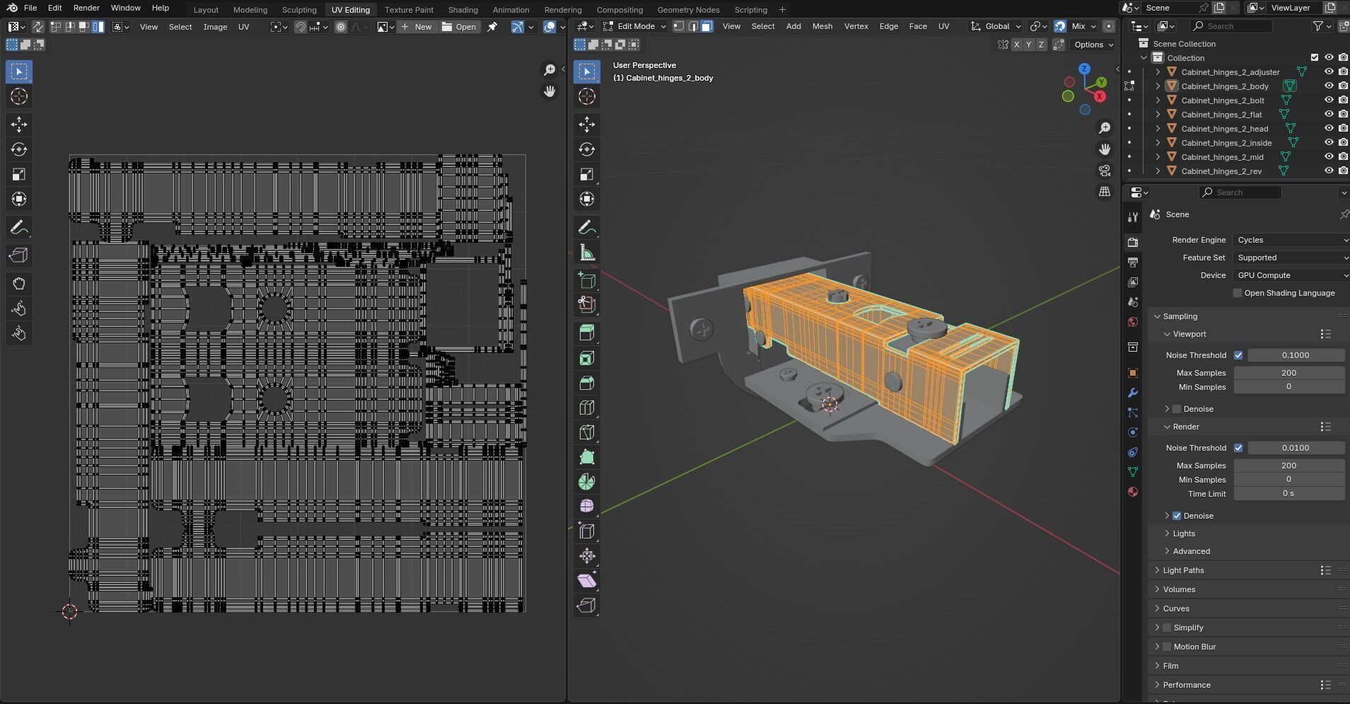 Cabinet Hinges CG2 3D model_15