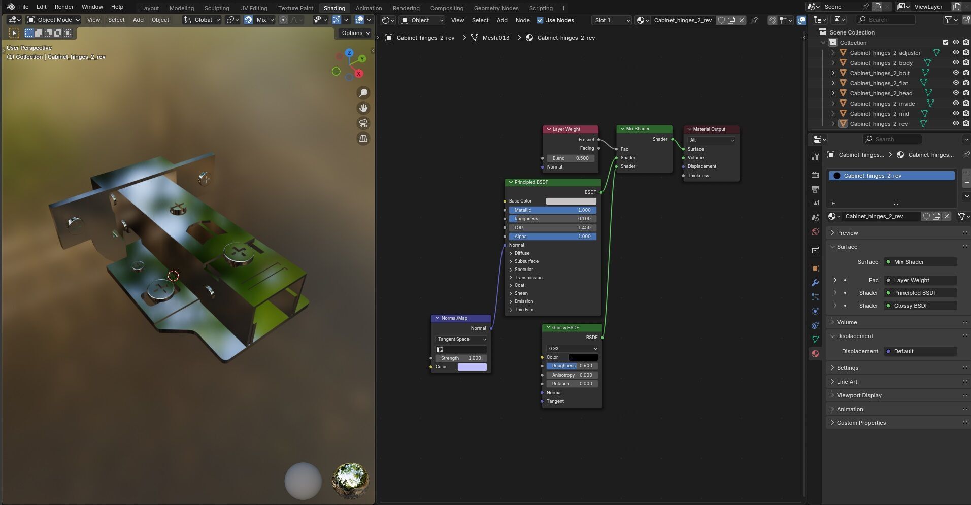 Cabinet Hinges CG2 3D model_20