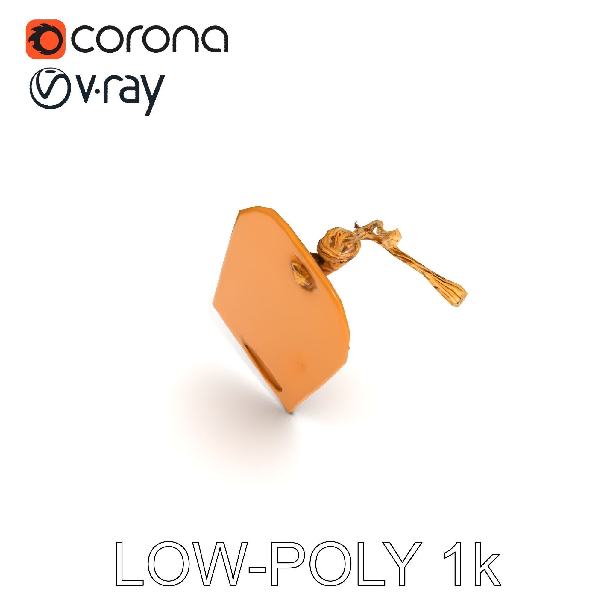 Vintage Paper Tag D Model Pack Texture_28