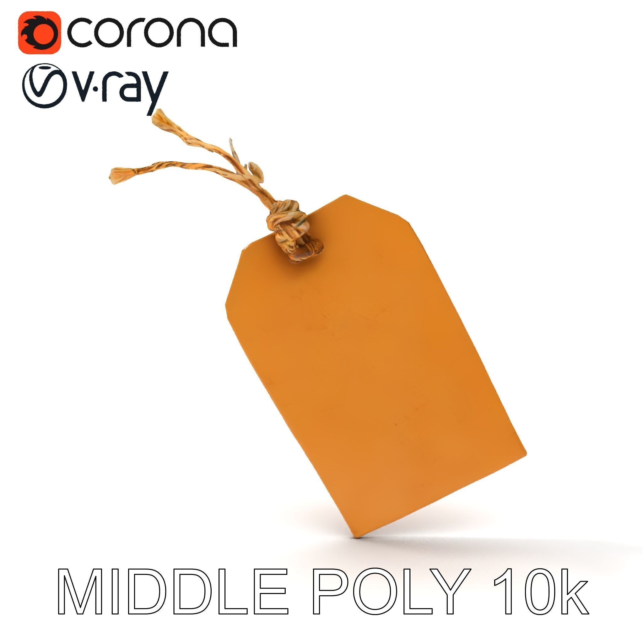 Vintage Paper Tag D Model Pack Texture_24