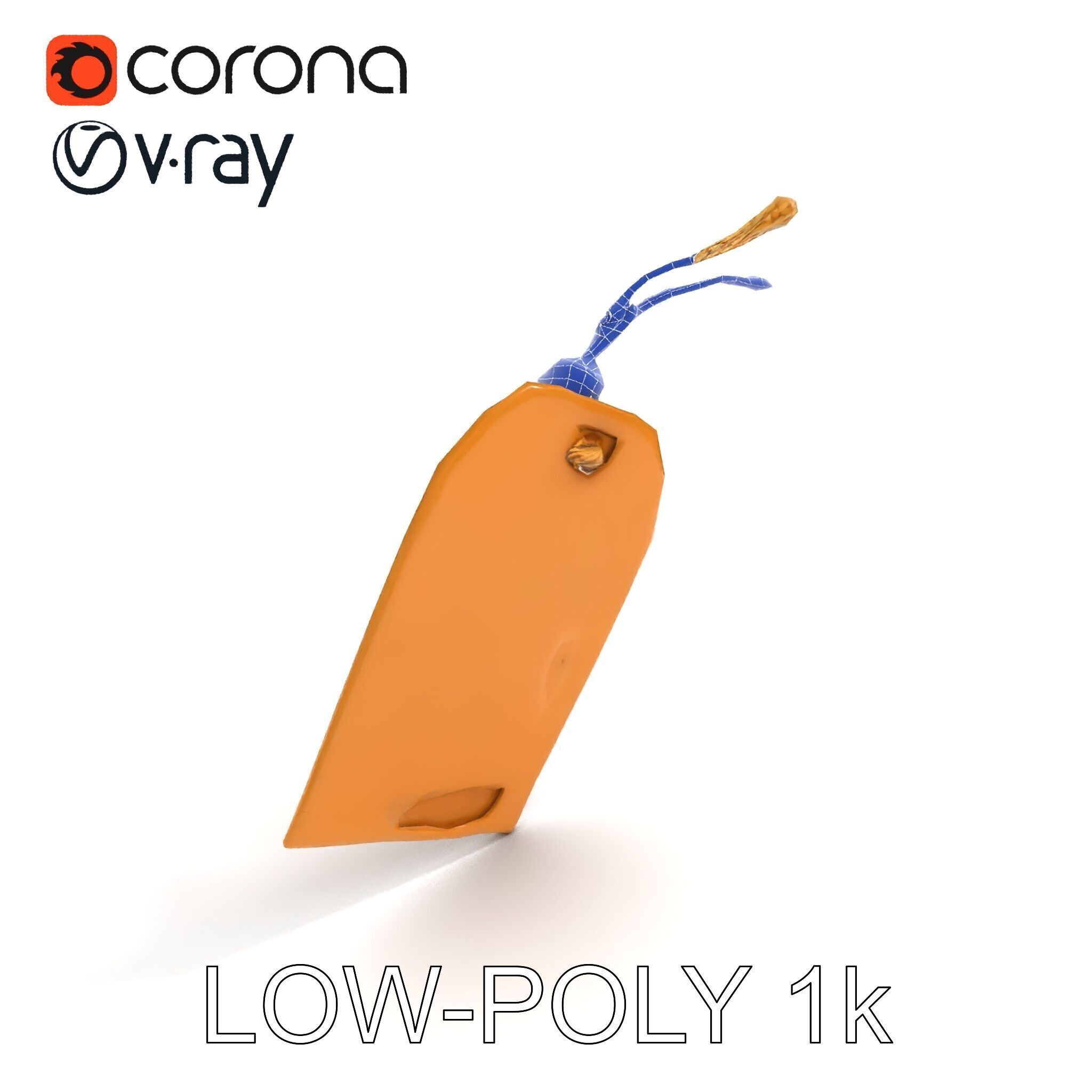 Vintage Paper Tag D Model Pack Texture_22