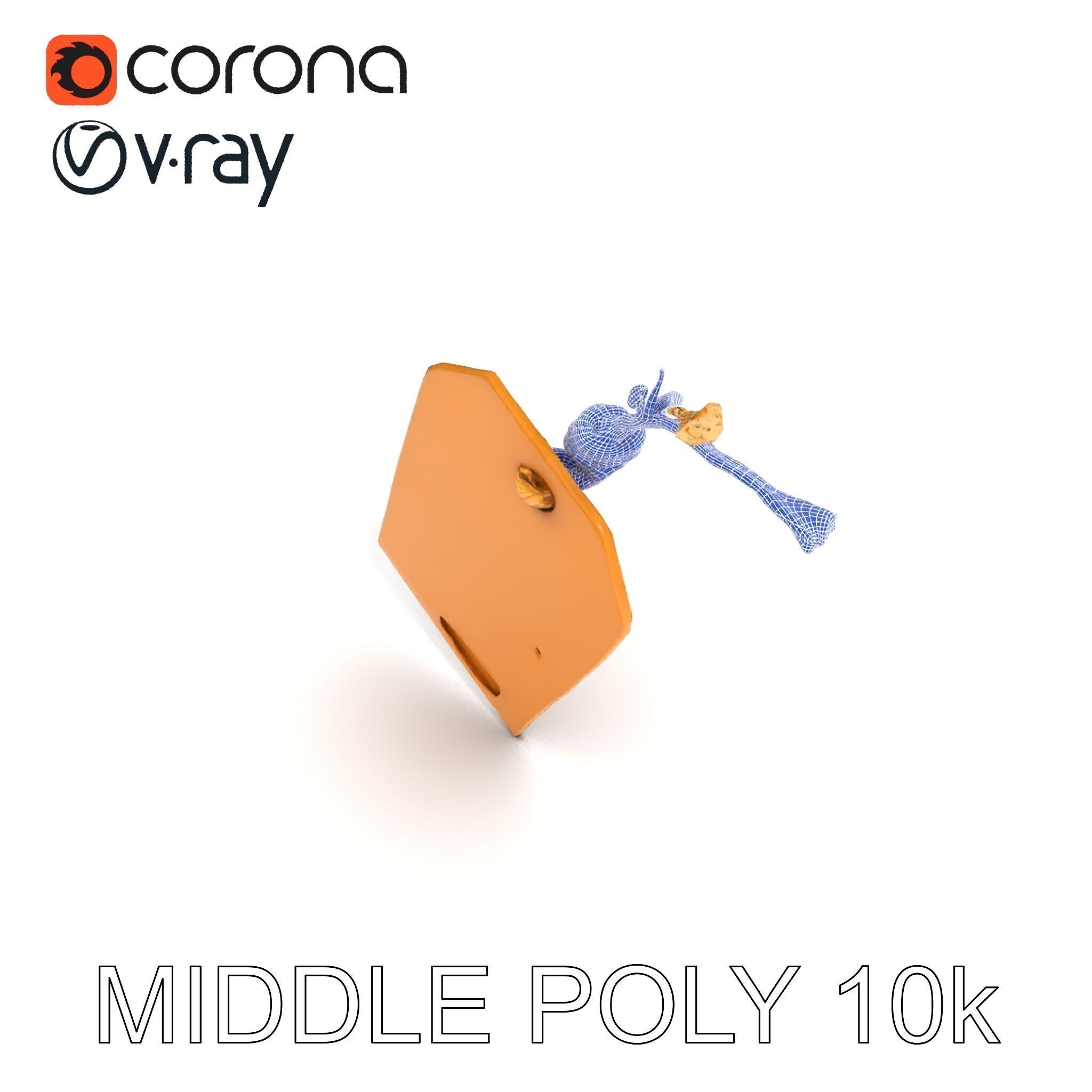 Vintage Paper Tag D Model Pack Texture_11