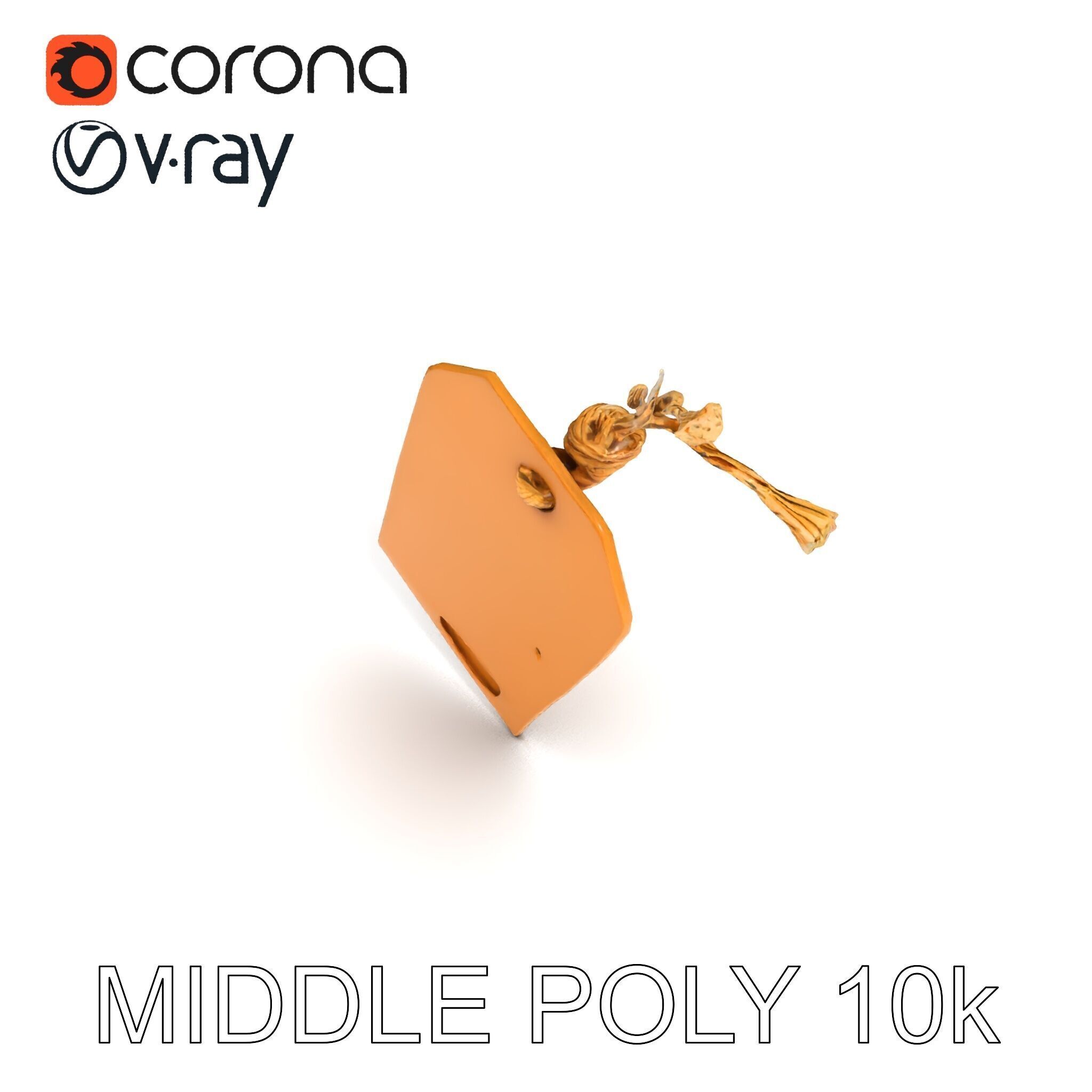 Vintage Paper Tag D Model Pack Texture_33