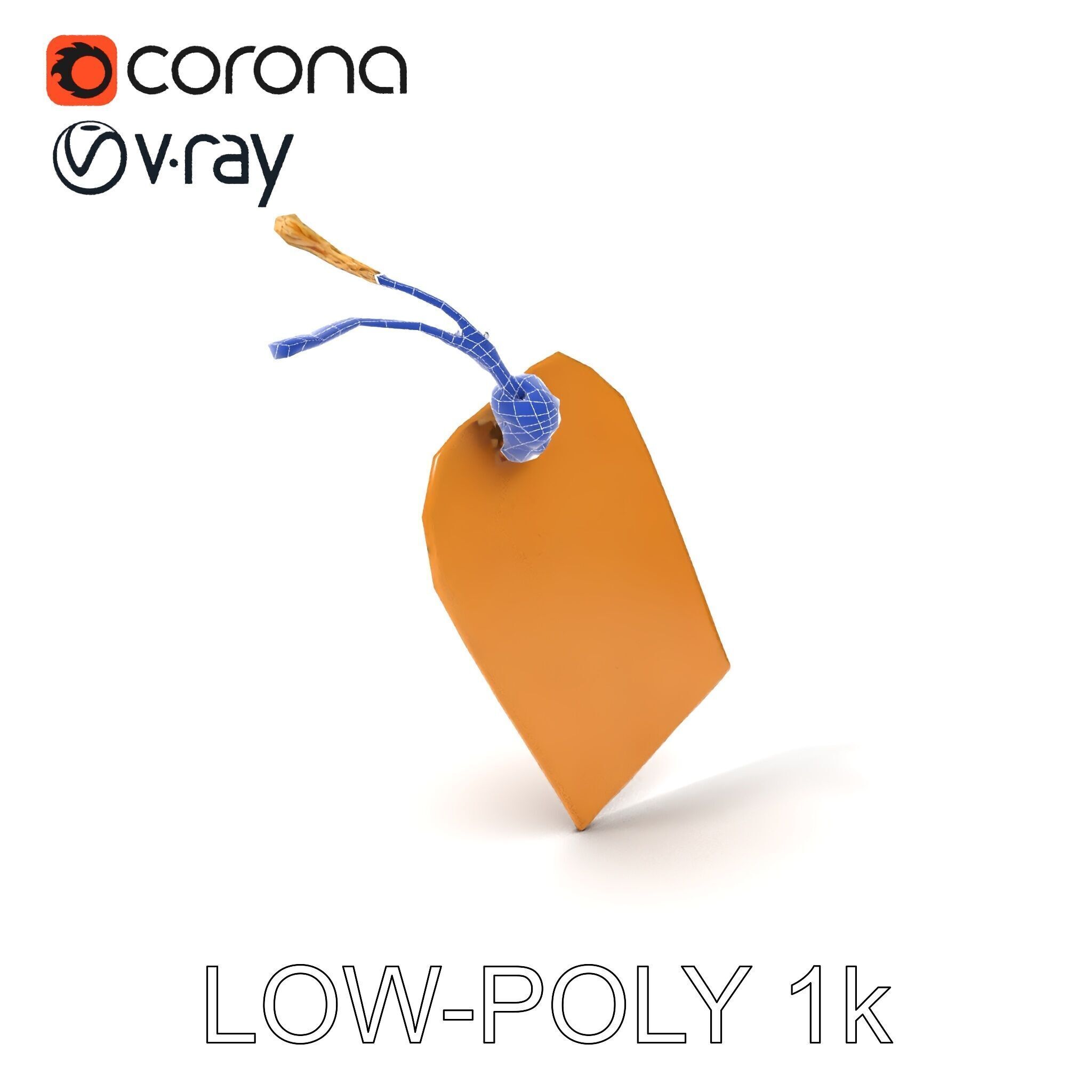 Vintage Paper Tag D Model Pack Texture_34