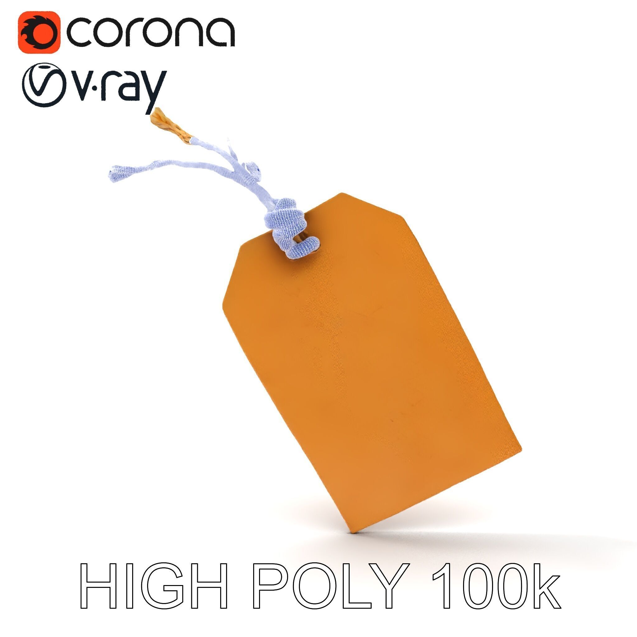 Vintage Paper Tag D Model Pack Texture_23