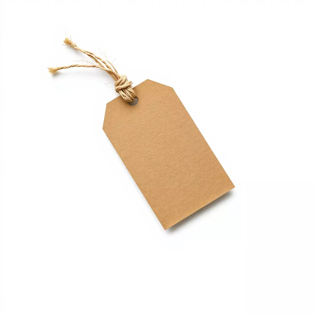 Vintage Paper Tag D Model Pack Texture_0