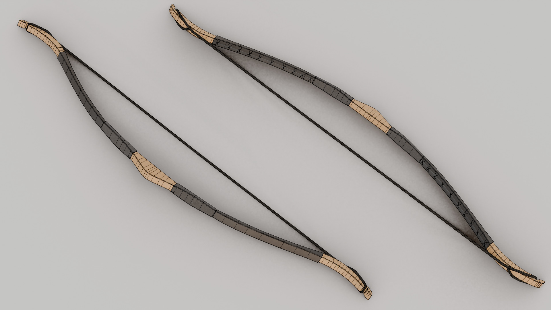 Game Ready Arrow and Bow Weapons Package v1 - 6 Assets Low-poly 3D model_8