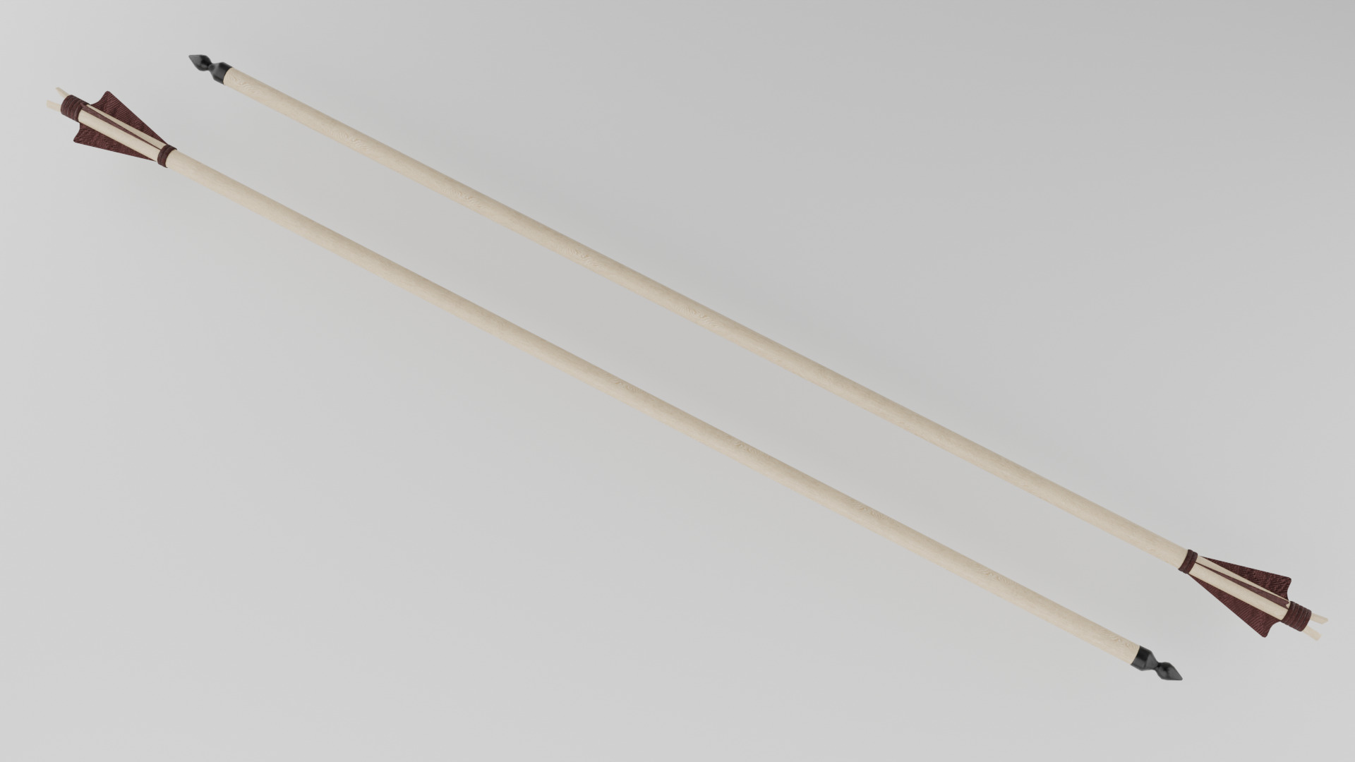 Game Ready Arrow and Bow Weapons Package v1 - 6 Assets Low-poly 3D model_16