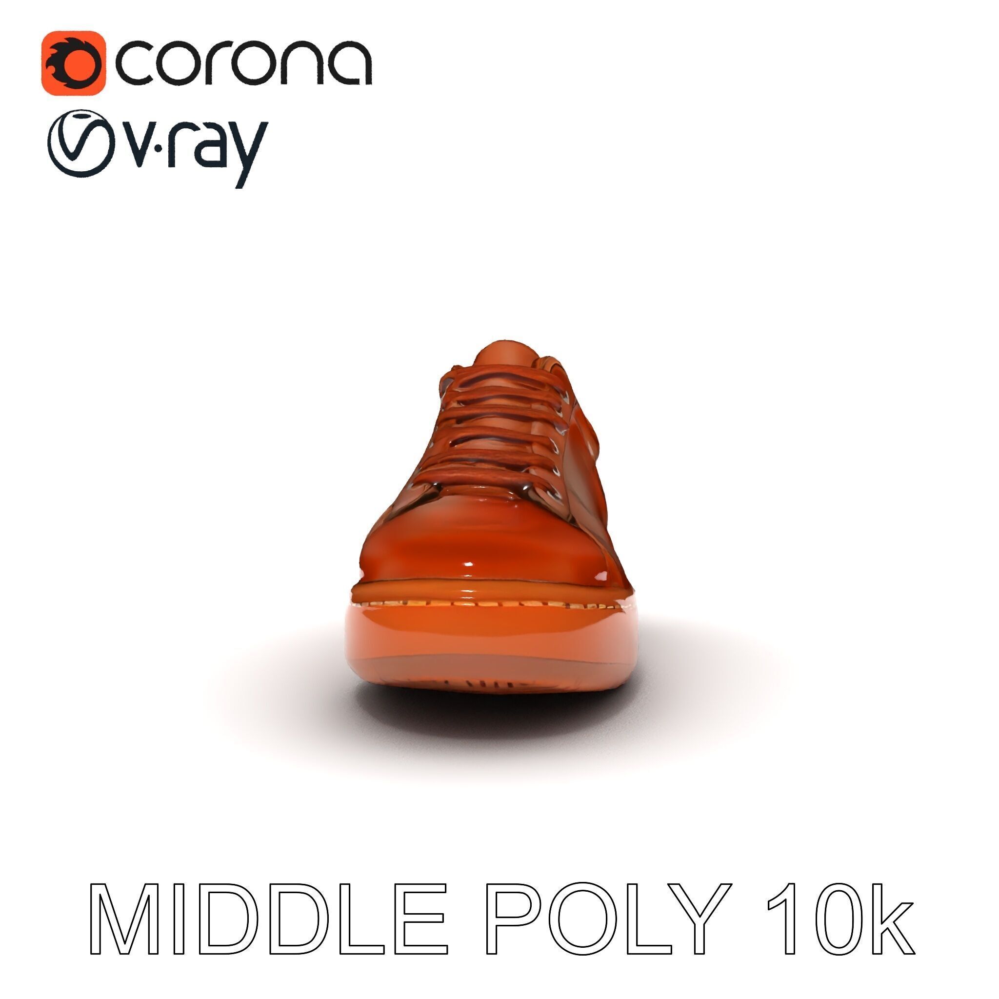 Casual Leather Sneaker D Model Pack Low-poly 3D model_29