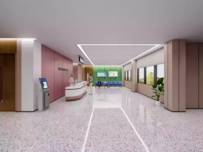 Hospital lobby reception hall 20