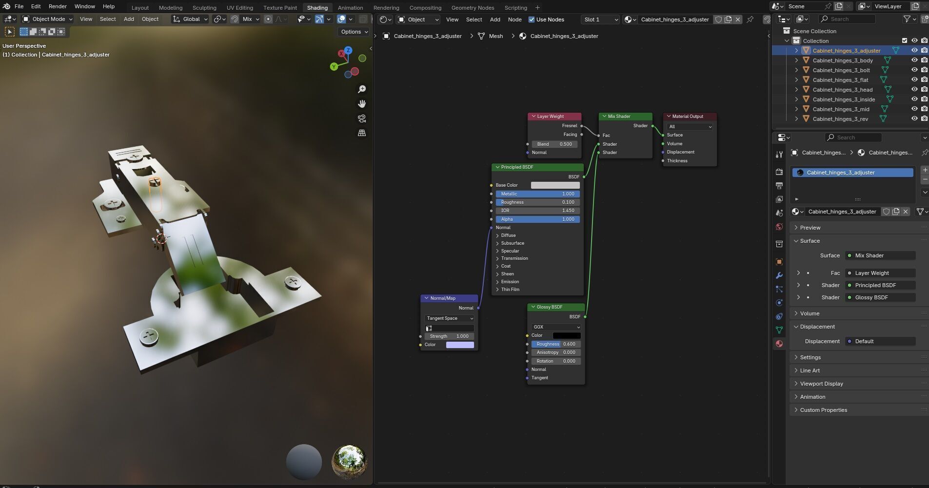 Cabinet Hinges CG3 3D model_19