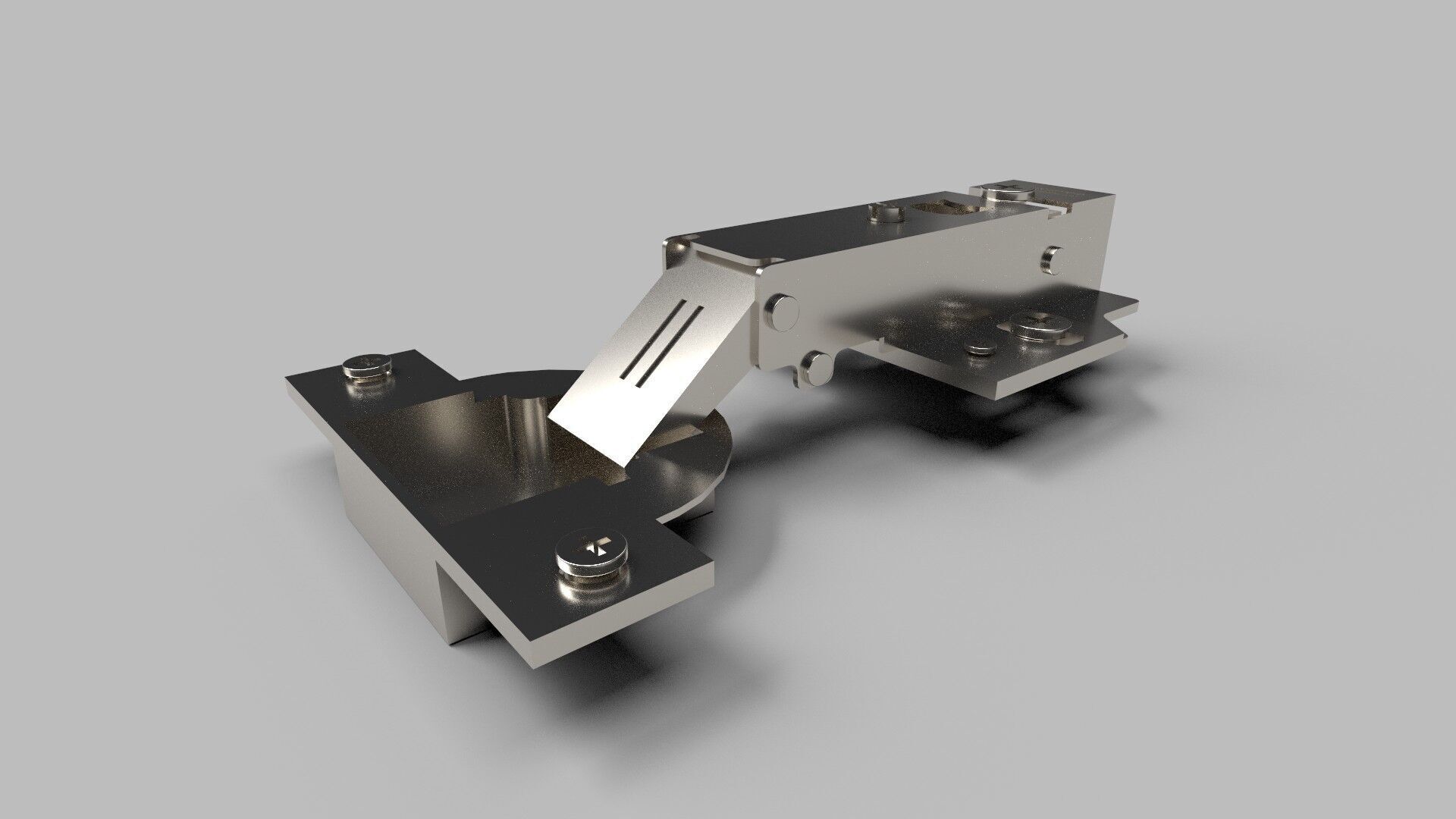 Cabinet Hinges CG3 3D model_2