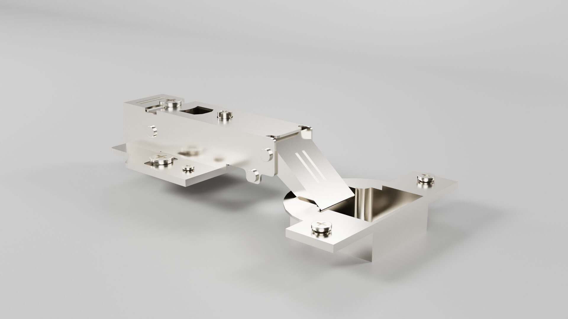 Cabinet Hinges CG3 3D model_7