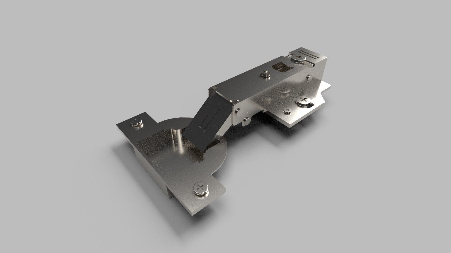 Cabinet Hinges CG3 3D model_5