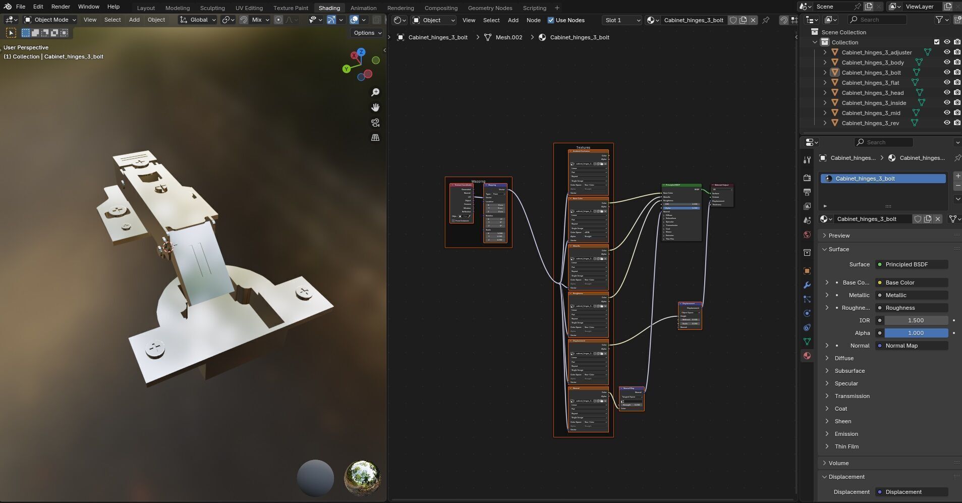 Cabinet Hinges CG3 3D model_18