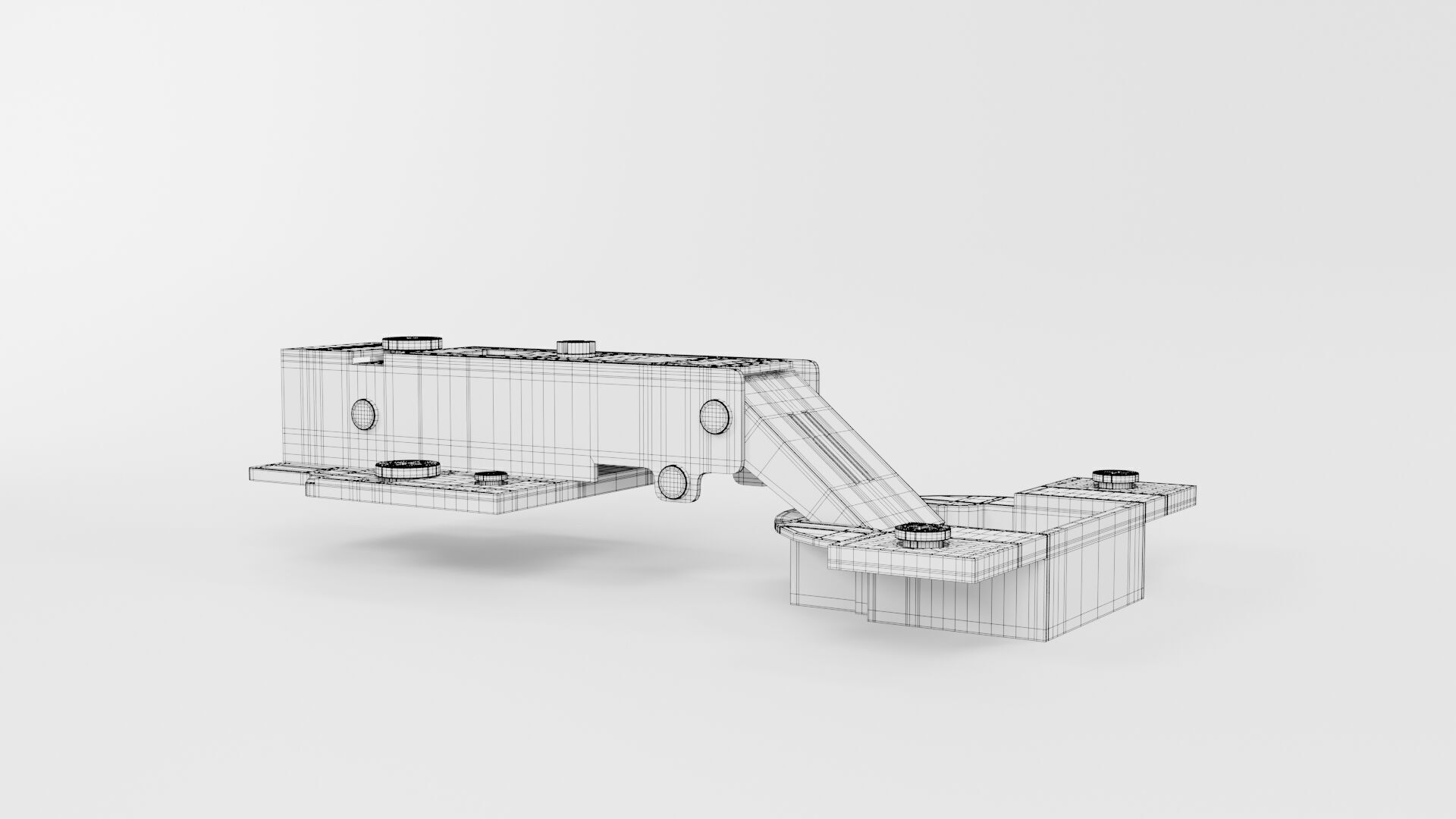 Cabinet Hinges CG3 3D model_9