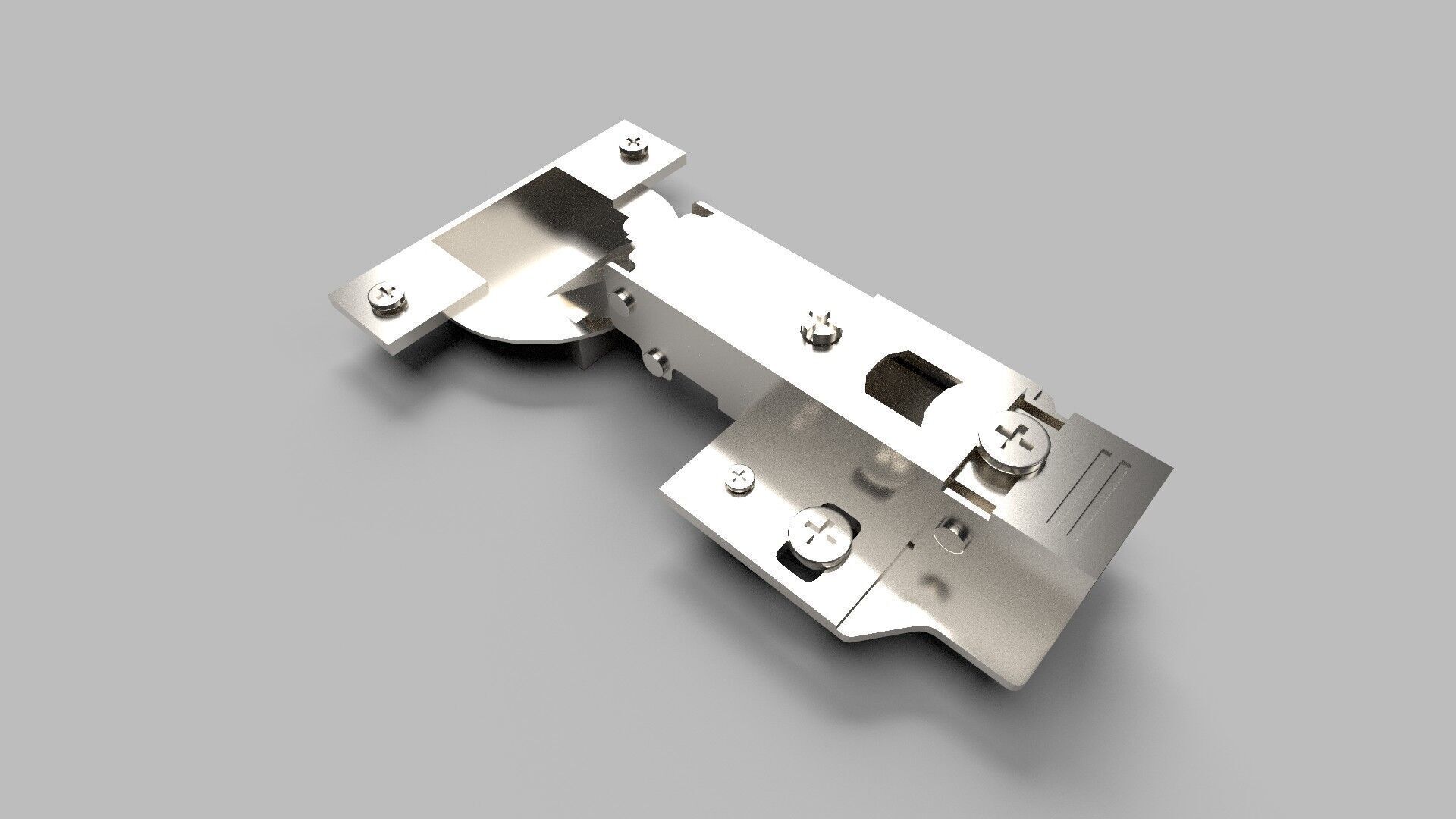 Cabinet Hinges CG3 3D model_6