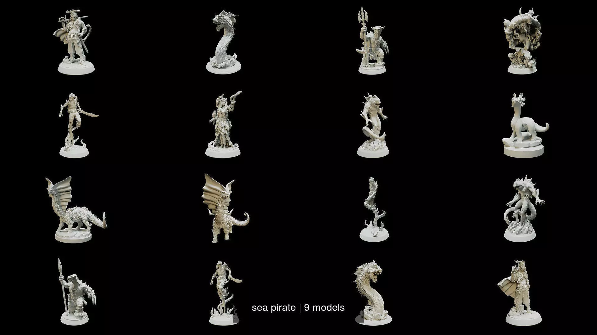 sea pirate 3D Model Collection_1