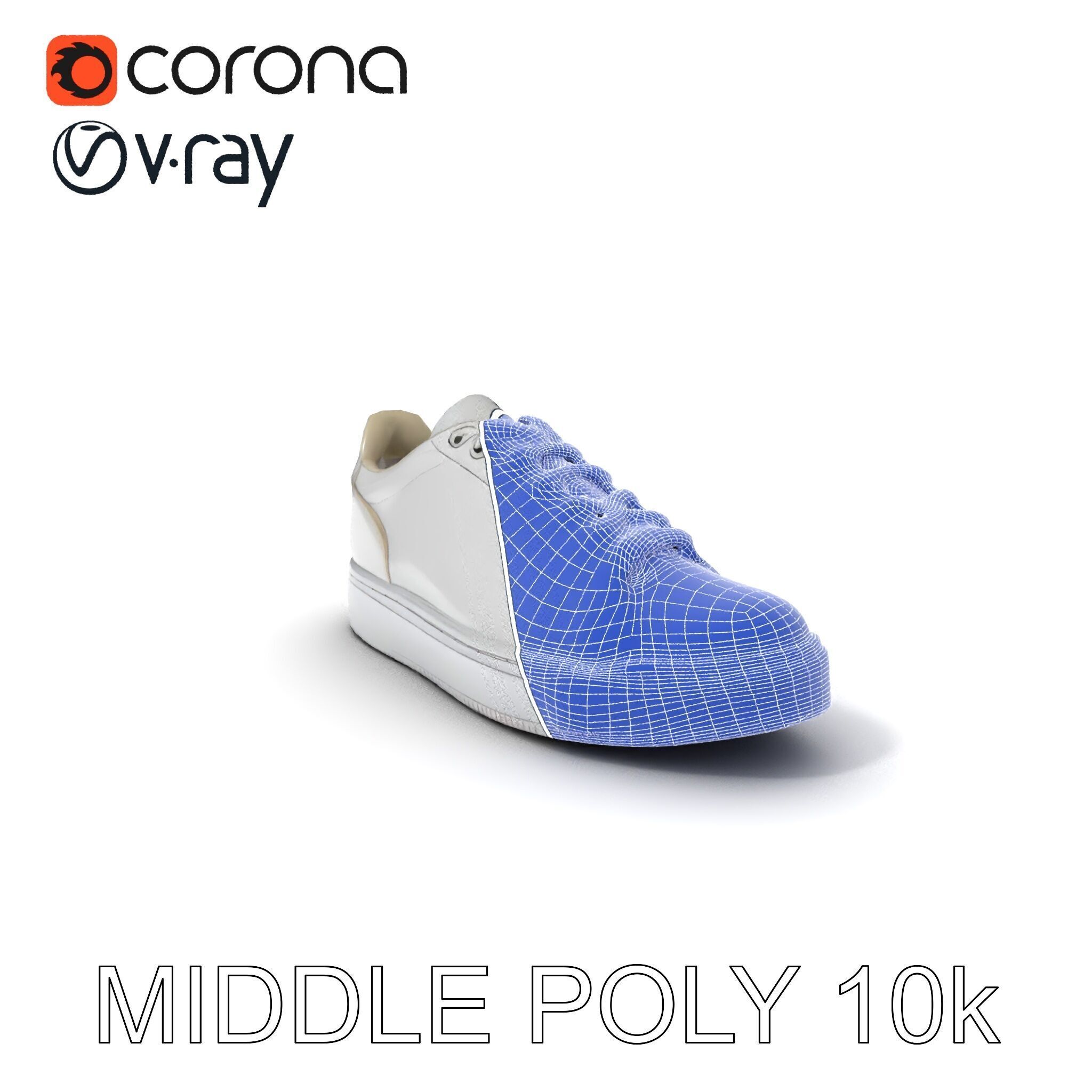 Realistic Sneaker Model Pack Low-poly 3D model_27