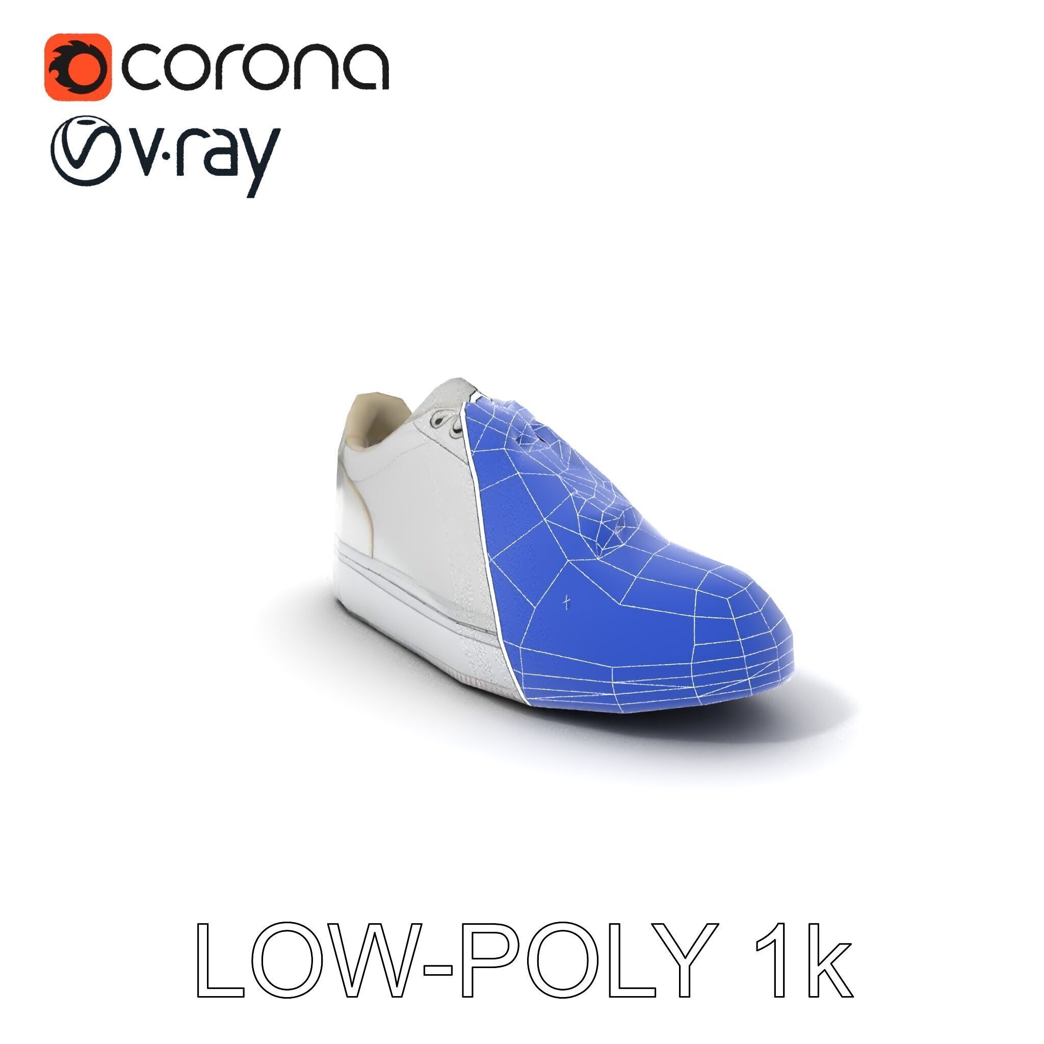 Realistic Sneaker Model Pack Low-poly 3D model_23
