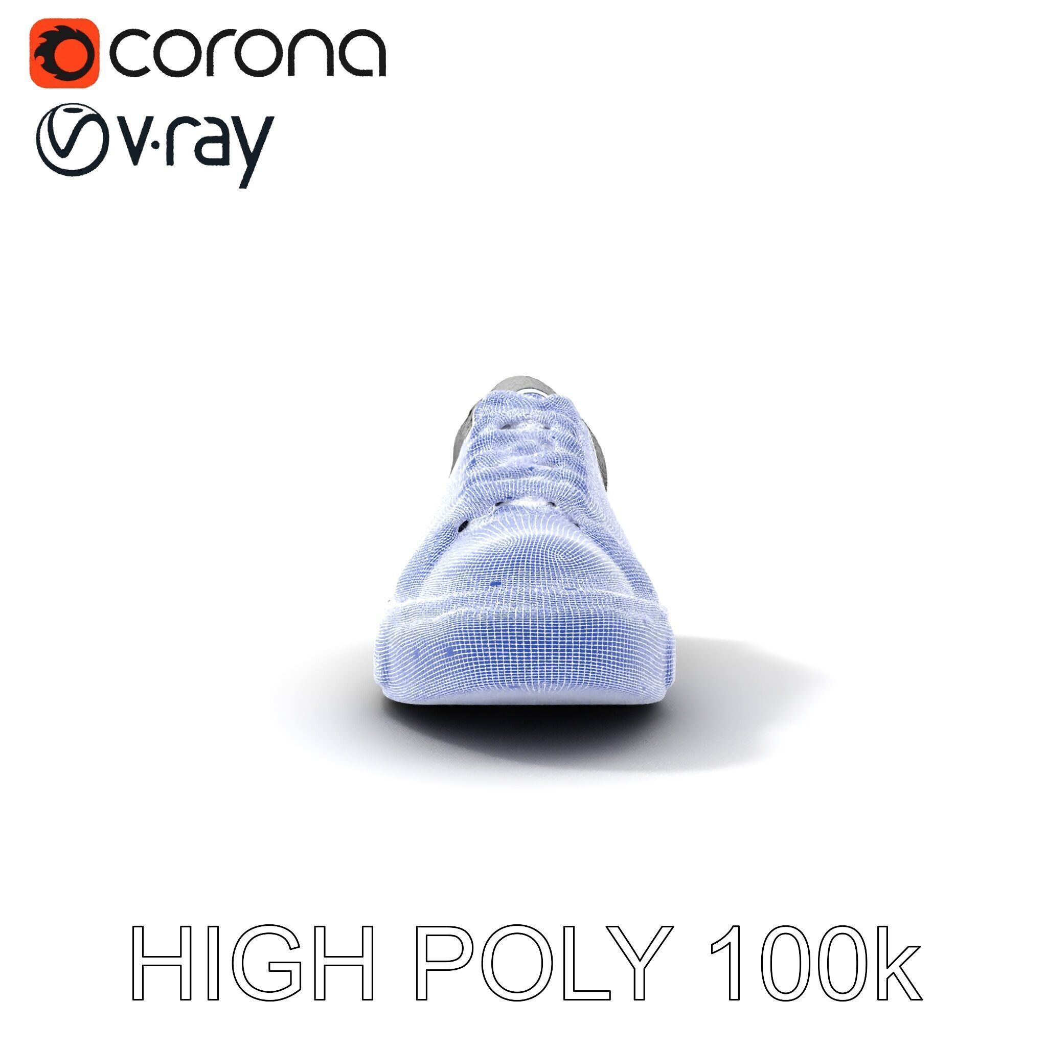 Realistic Sneaker Model Pack Low-poly 3D model_35