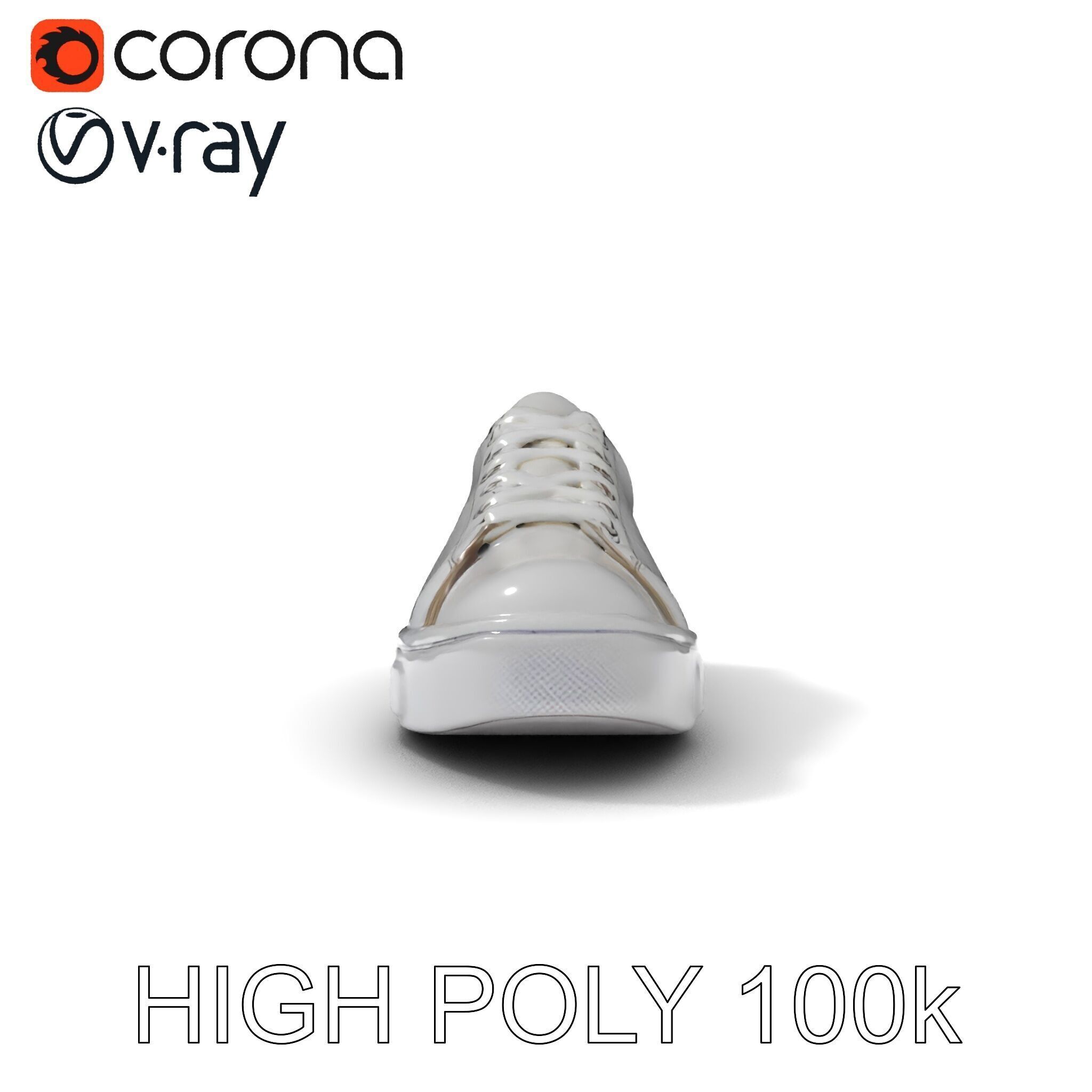 Realistic Sneaker Model Pack Low-poly 3D model_15