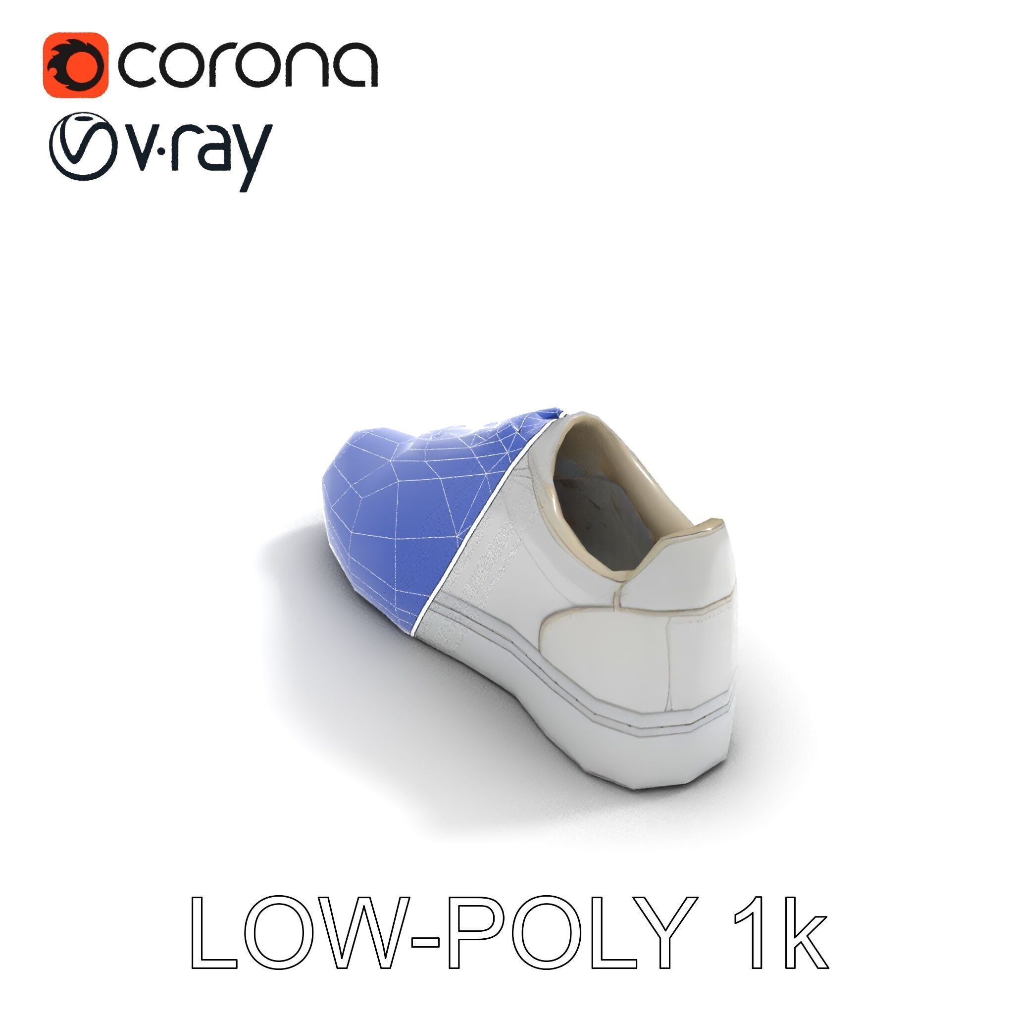 Realistic Sneaker Model Pack Low-poly 3D model_31