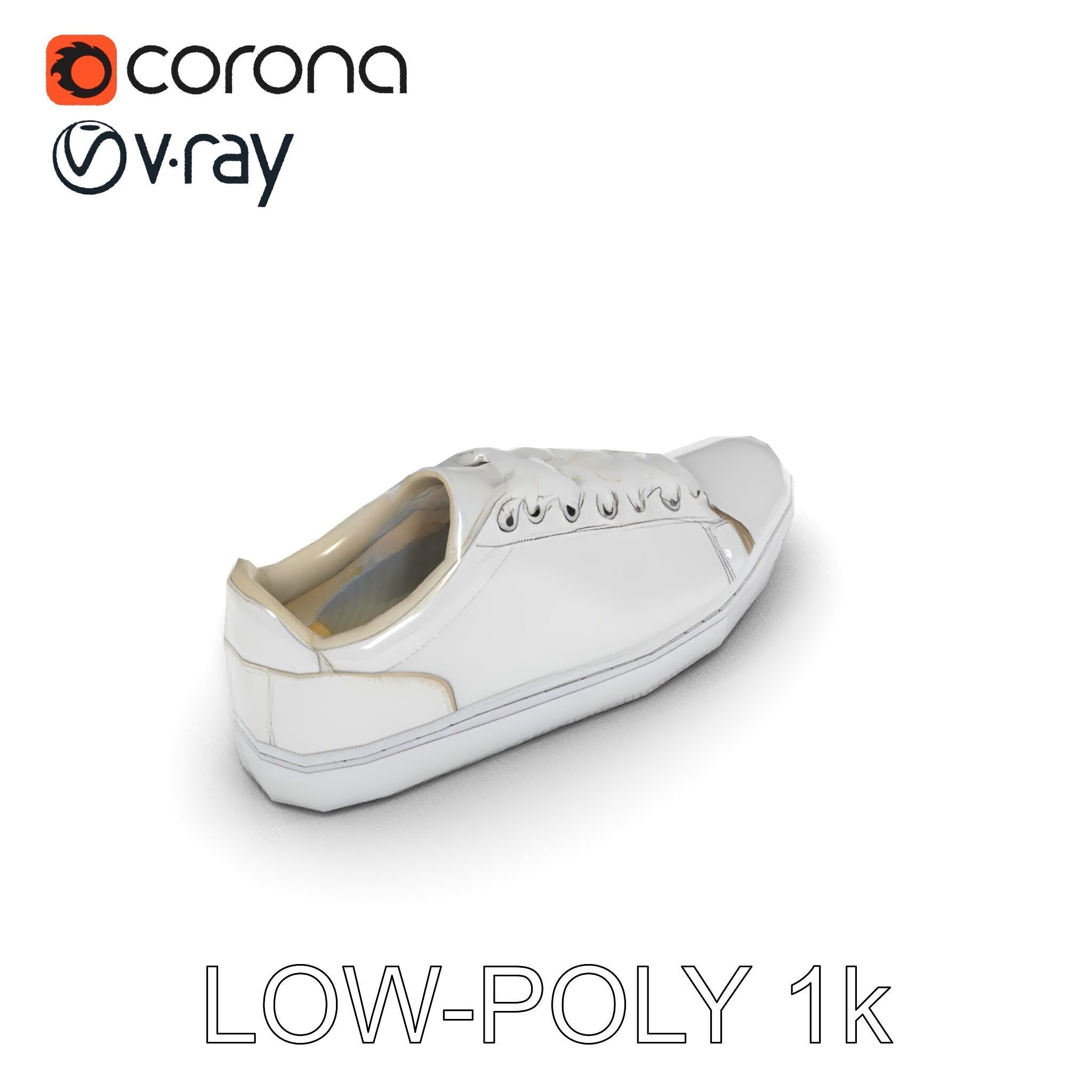 Realistic Sneaker Model Pack Low-poly 3D model_26