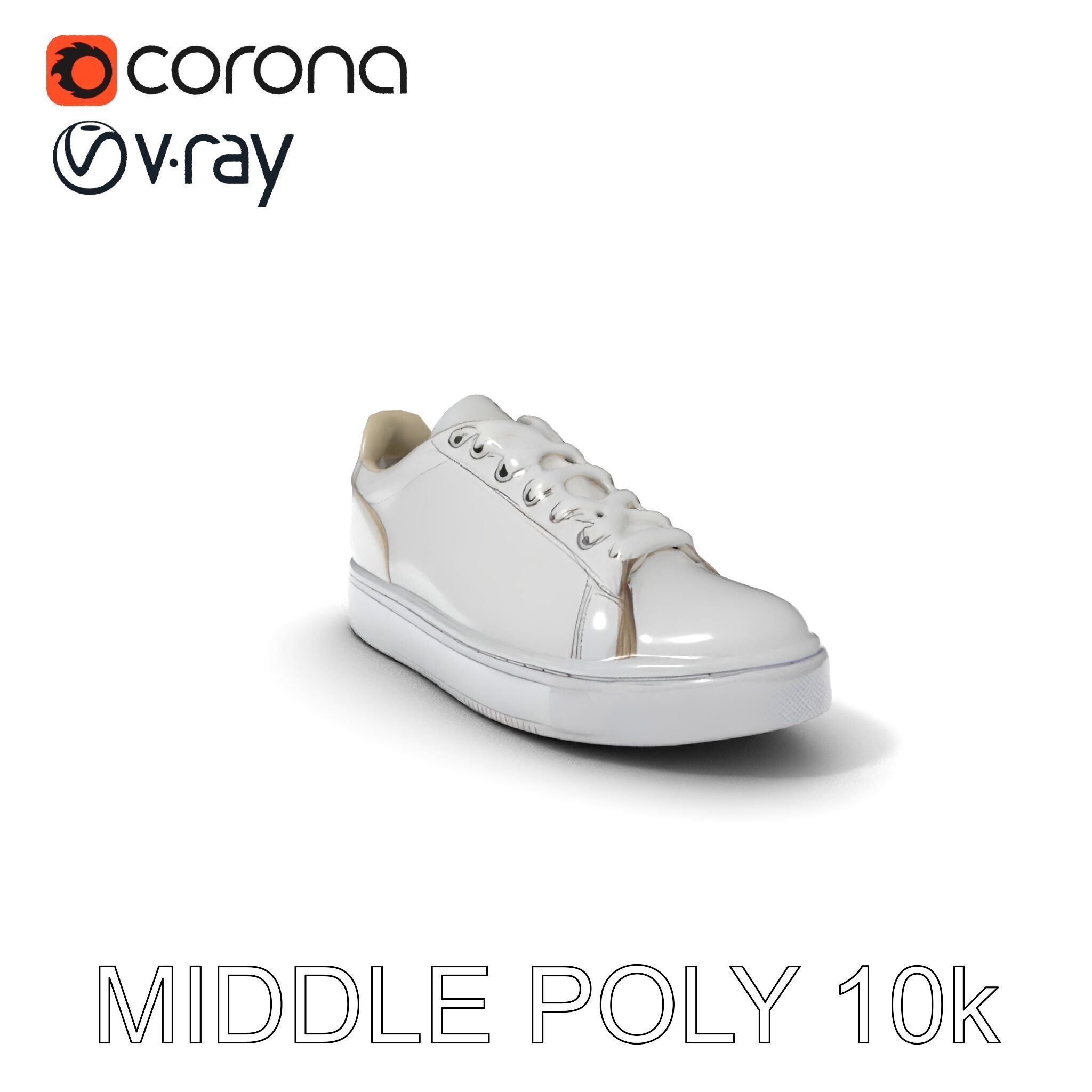 Realistic Sneaker Model Pack Low-poly 3D model_22