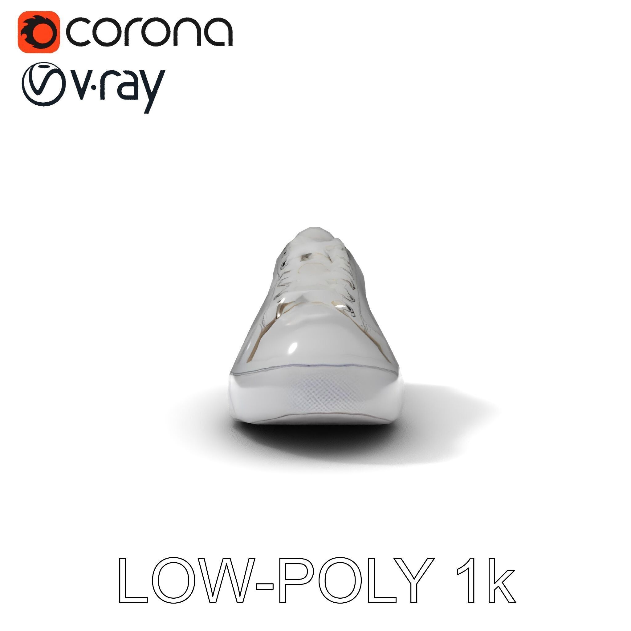 Realistic Sneaker Model Pack Low-poly 3D model_14