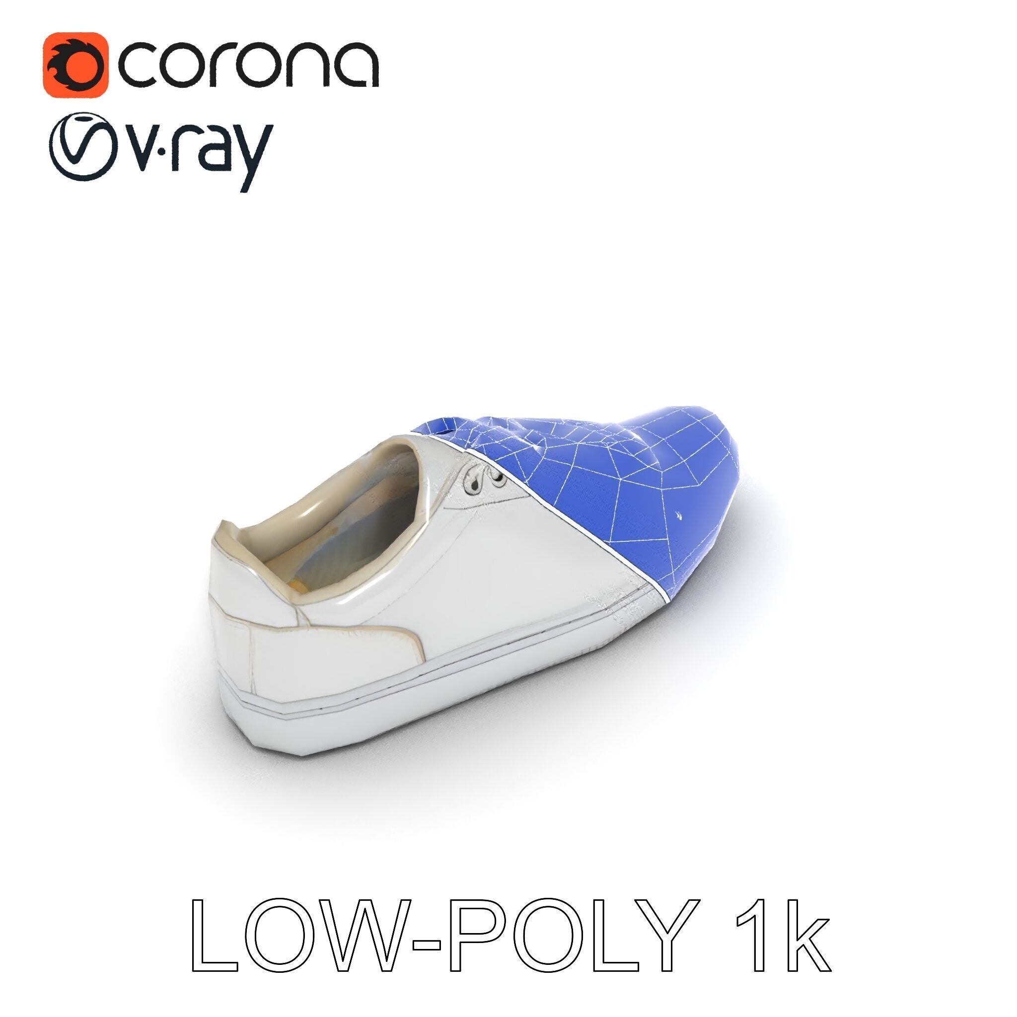Realistic Sneaker Model Pack Low-poly 3D model_12