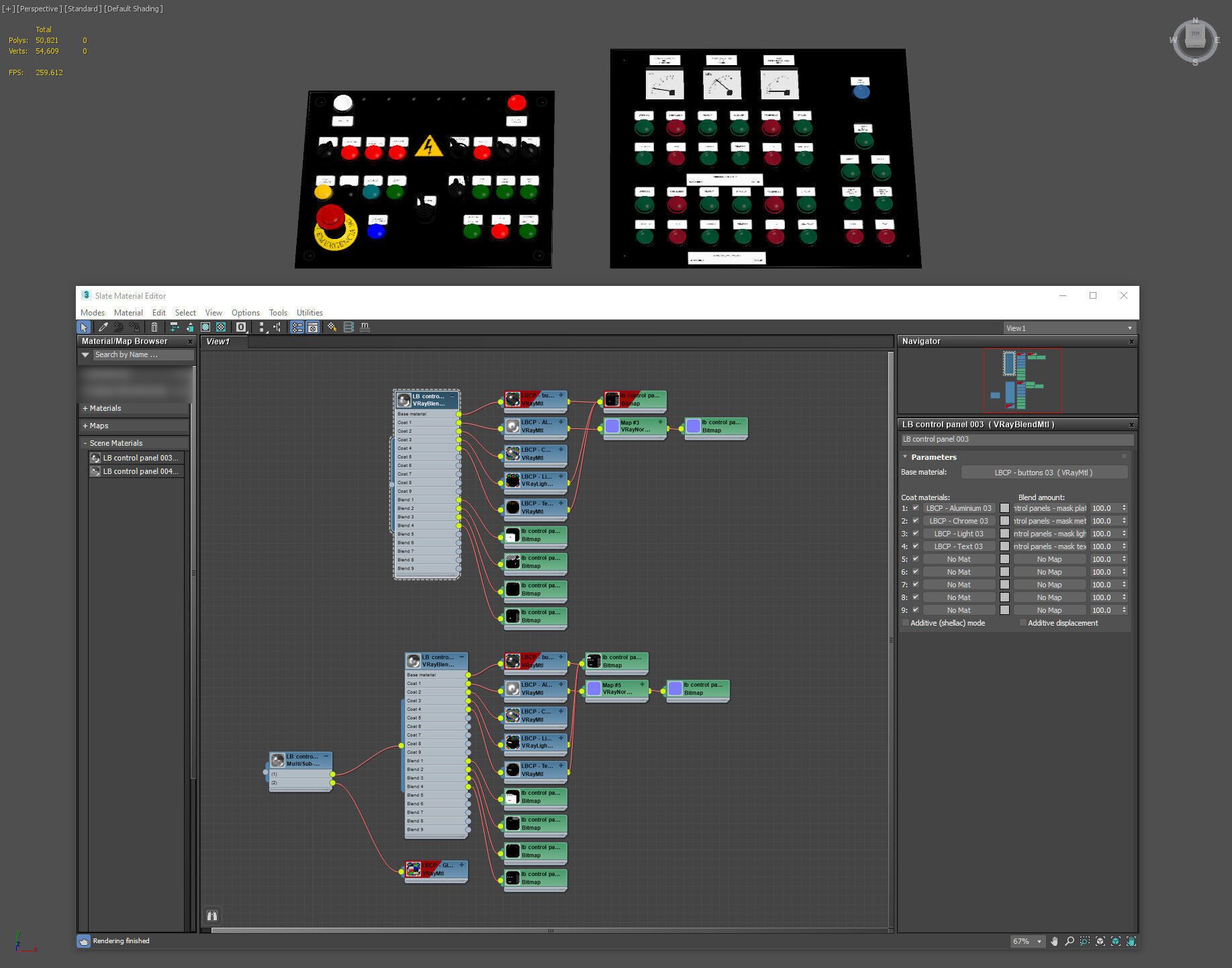 Lots buttons control panels 03-04 Free 3D model_7