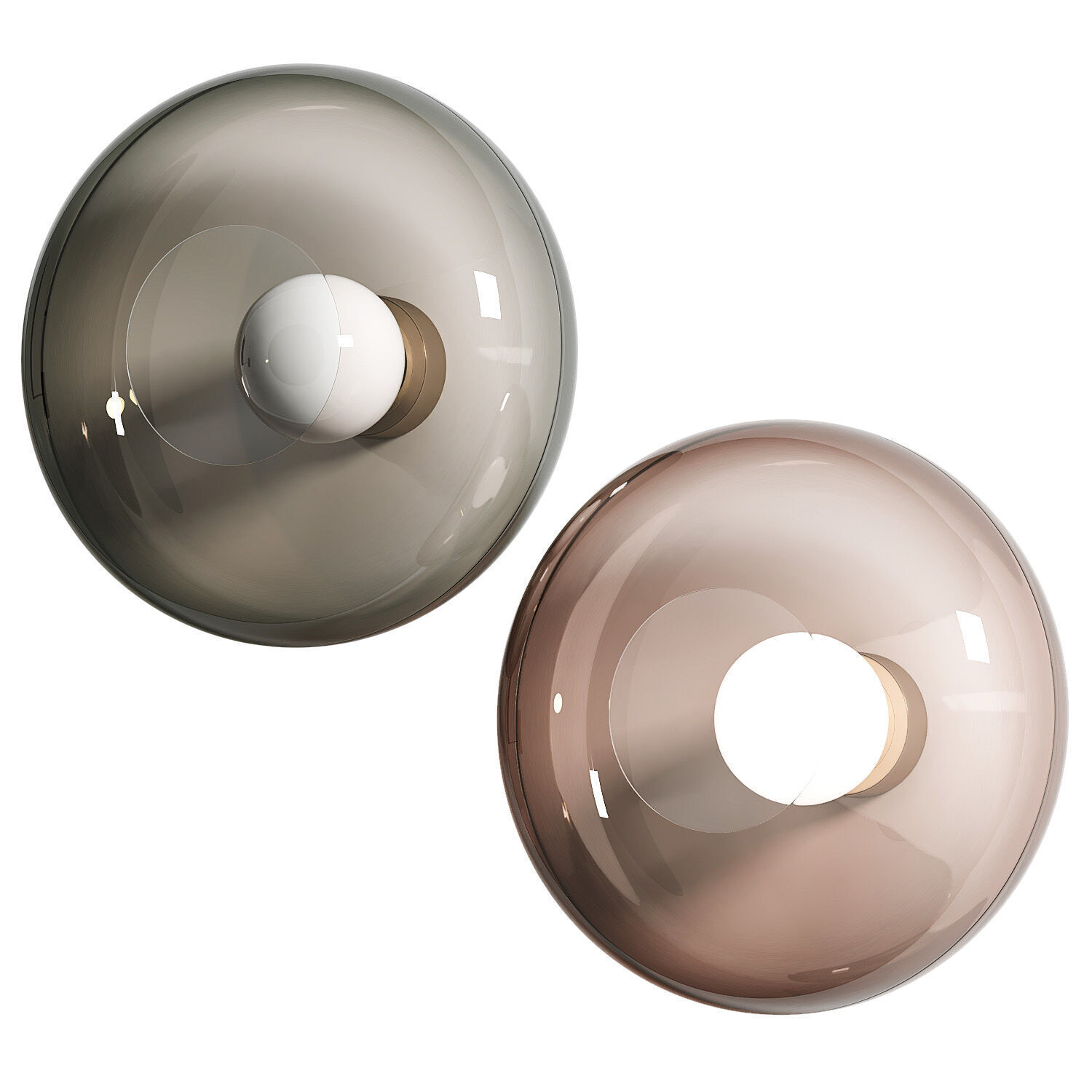 Leds C4 Trip Glass Wall Lamp 3D model_2