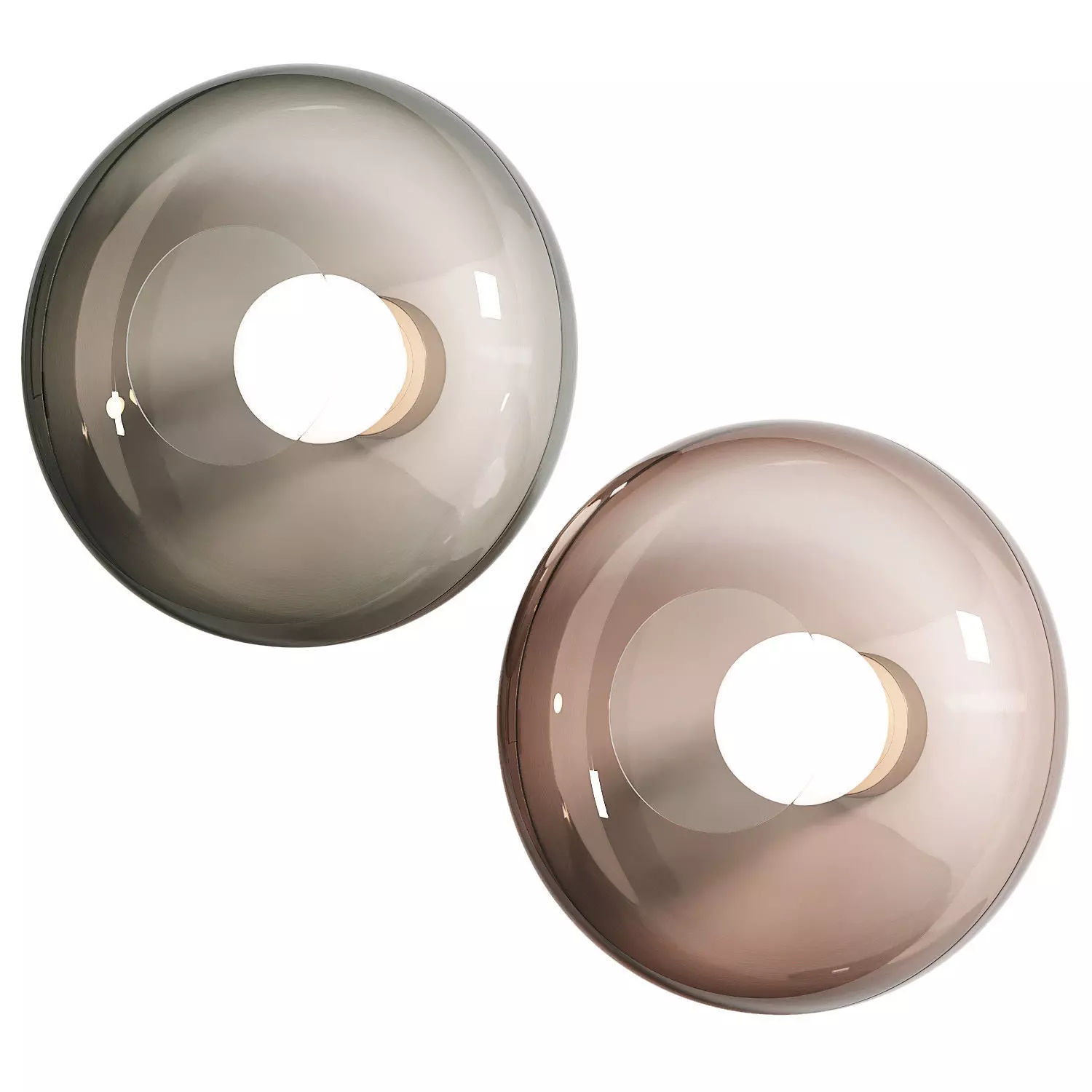 Leds C4 Trip Glass Wall Lamp 3D model_0