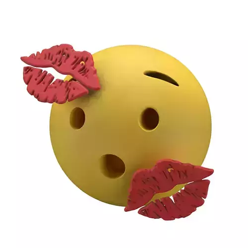 Hushed Face With Kiss Mark v1 001